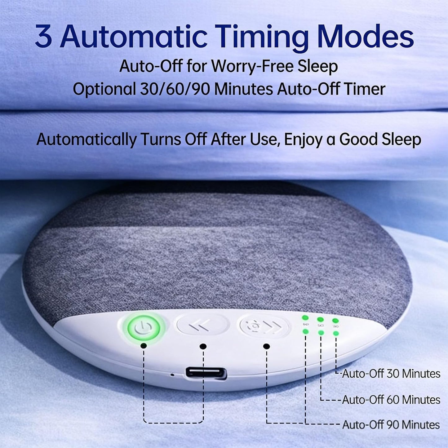 serfpardis 2026 (2Pcs New Pillow Speaker for Sleeping, Under Pillow Speakers for Sleeping Bluetooth with White Noise
