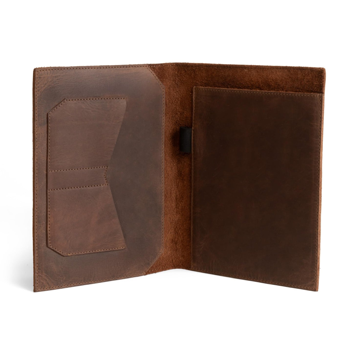 Leather Worx, Notepad Cover (5 x 8 In. Notepad Not Included) Sturdy, Durable Material Perfect for Storing Journal, Full Grain Leather, Handmade (Bourbon Brown)