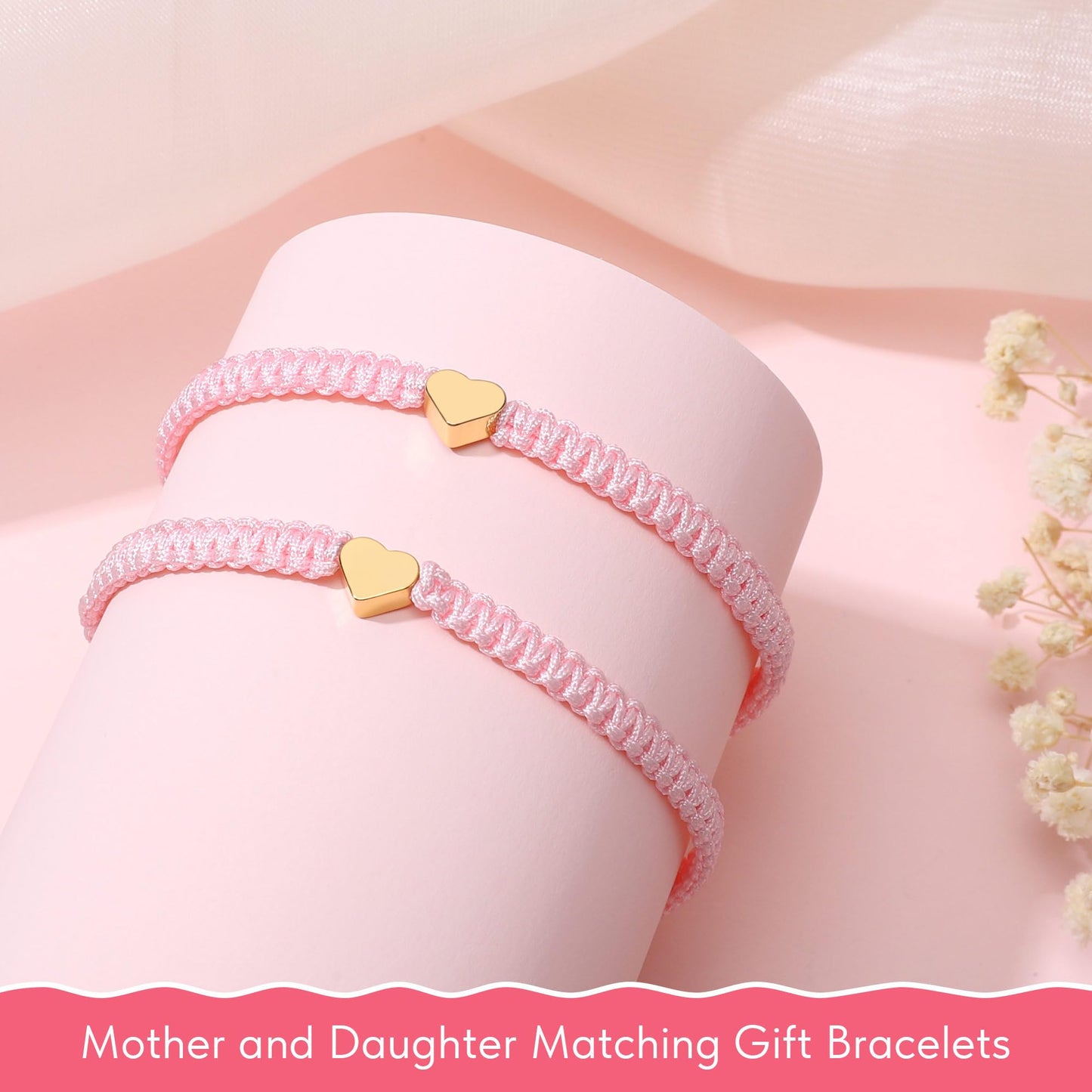 WZHENAINI First Day of Kindergarten Bracelets for Mother and Daughter, Mom and Daughter Bracelets Matching Gift, Mommy and Me, Daughter Back-to-School Gift