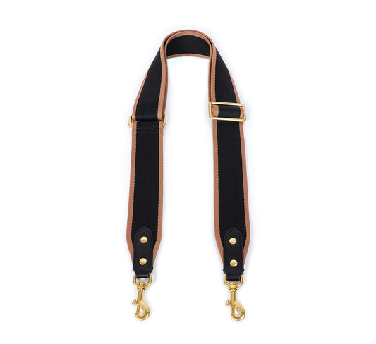 GOXTECH Purse Strap Replacement Crossbody Handbag Stripe Wide Adjustable (Black -Bag Strap)