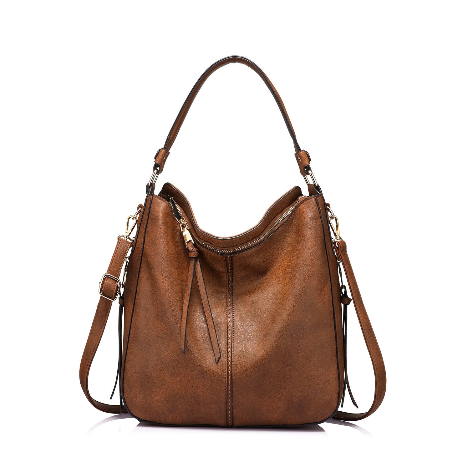 Realer Purses for Women Handbags Ladies Hobo bag Bucket Purse Medium Designer Faux Leather