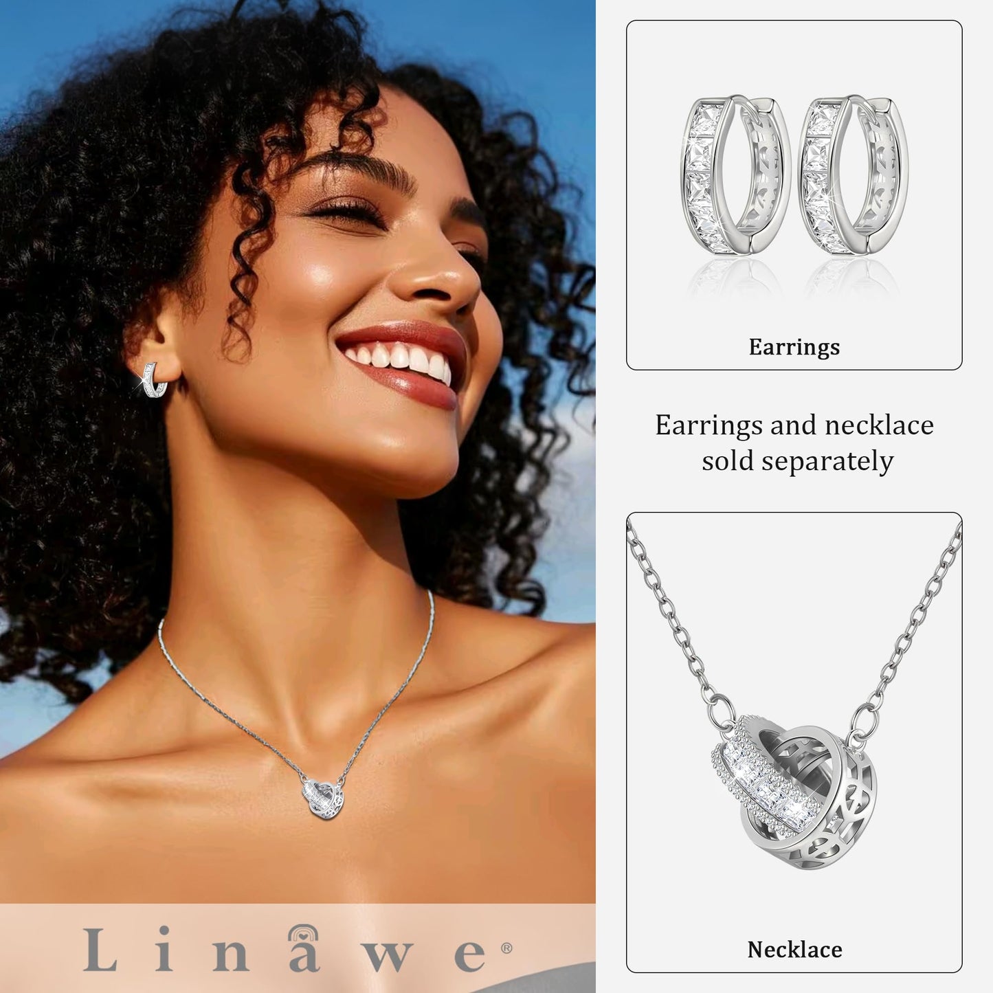 Linawe Moissanite Earrings, Silver Hoop Earrings for Women Trendy, Tragus Piercing Huggie Earrings, Helix Small Hoop Cartilage Earrings, Mini Chunky Tiny Stud Earrings