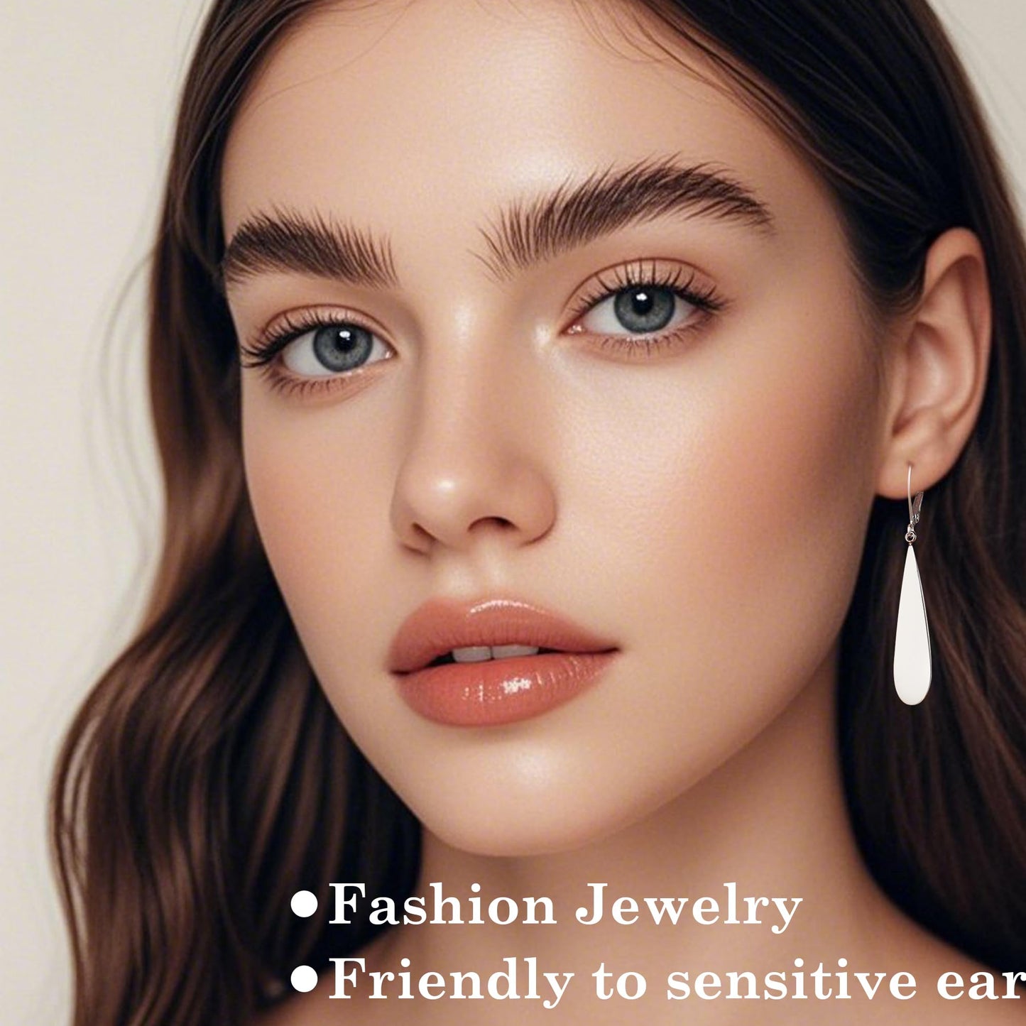 FLYUN 18k Gold Plated Long Teardrop Dangle Earrings For Women Trendy-Hypoallergenic Lightweight Leverback Dangle Earrings For Jewelry Gift(S&B&G)
