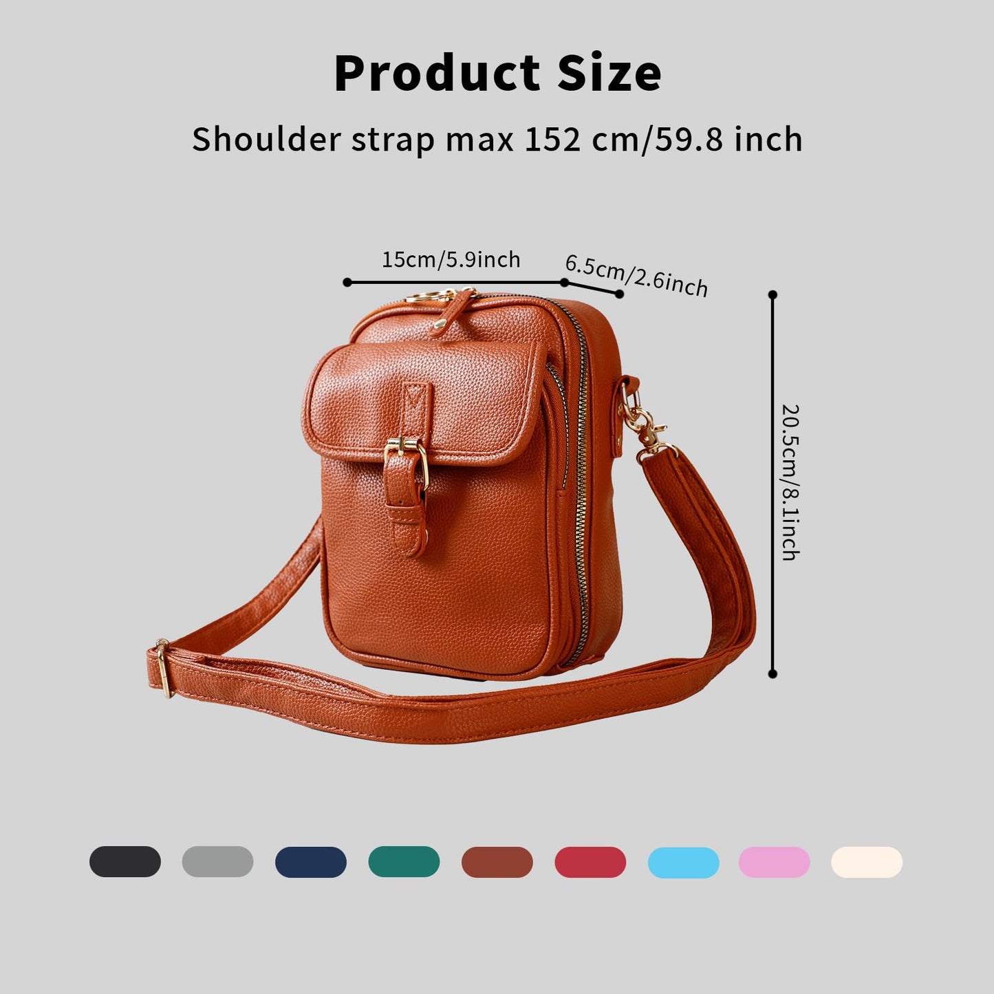 Leather Crossbody Bag for Women - 2025 Vintage Anti-Theft Messenger Bag with Double Layer Large Capacity, Built-in Purse Card Slots,Retro Faux Leather Shoulder Sling Bag for Travel (Red, Large)