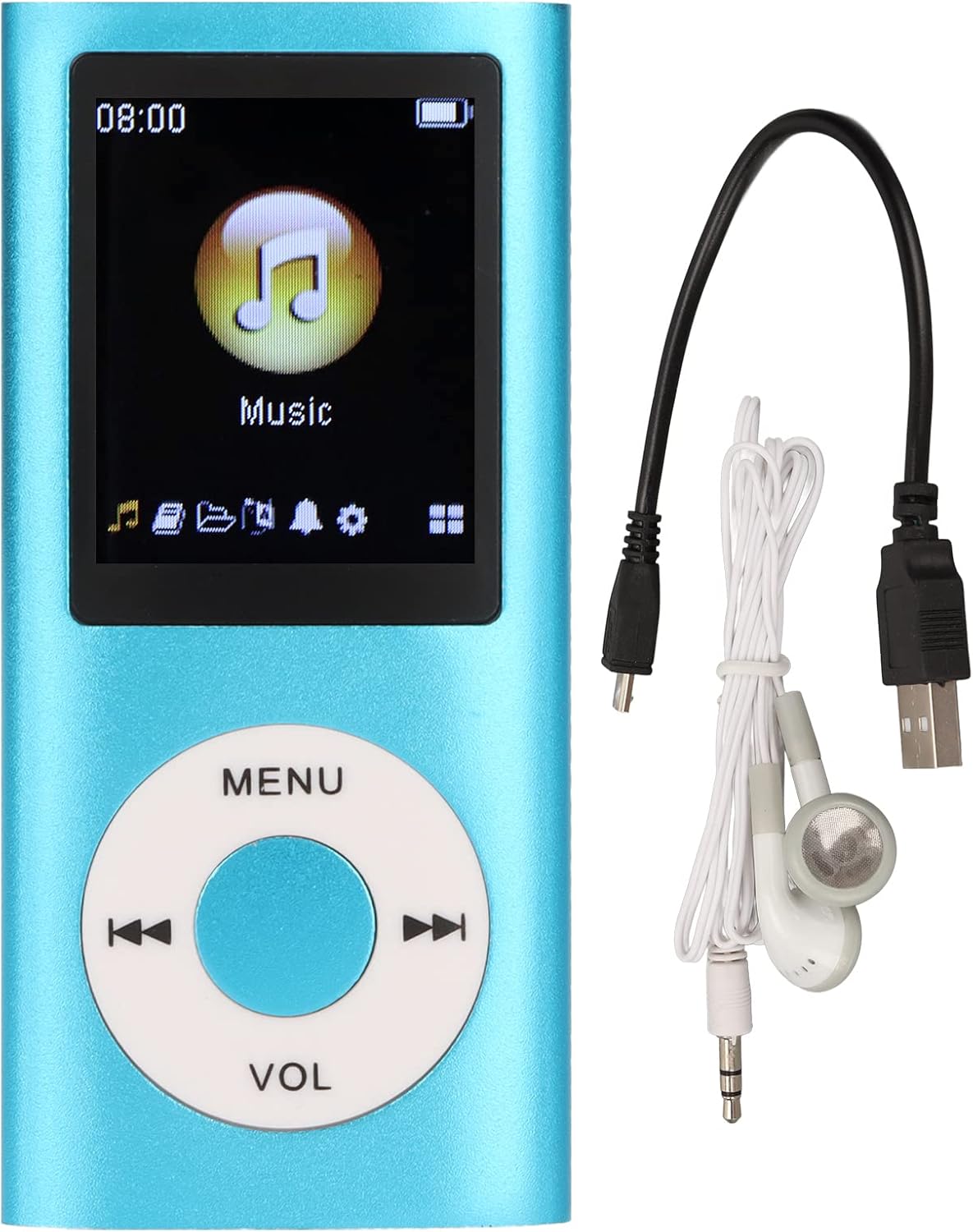 SUNGOOYUE MP3 1.8 Inch MP3 Player,Portable Music Player,Stylish Multifunctional Lossless Sound Slim LCD Screen Portable