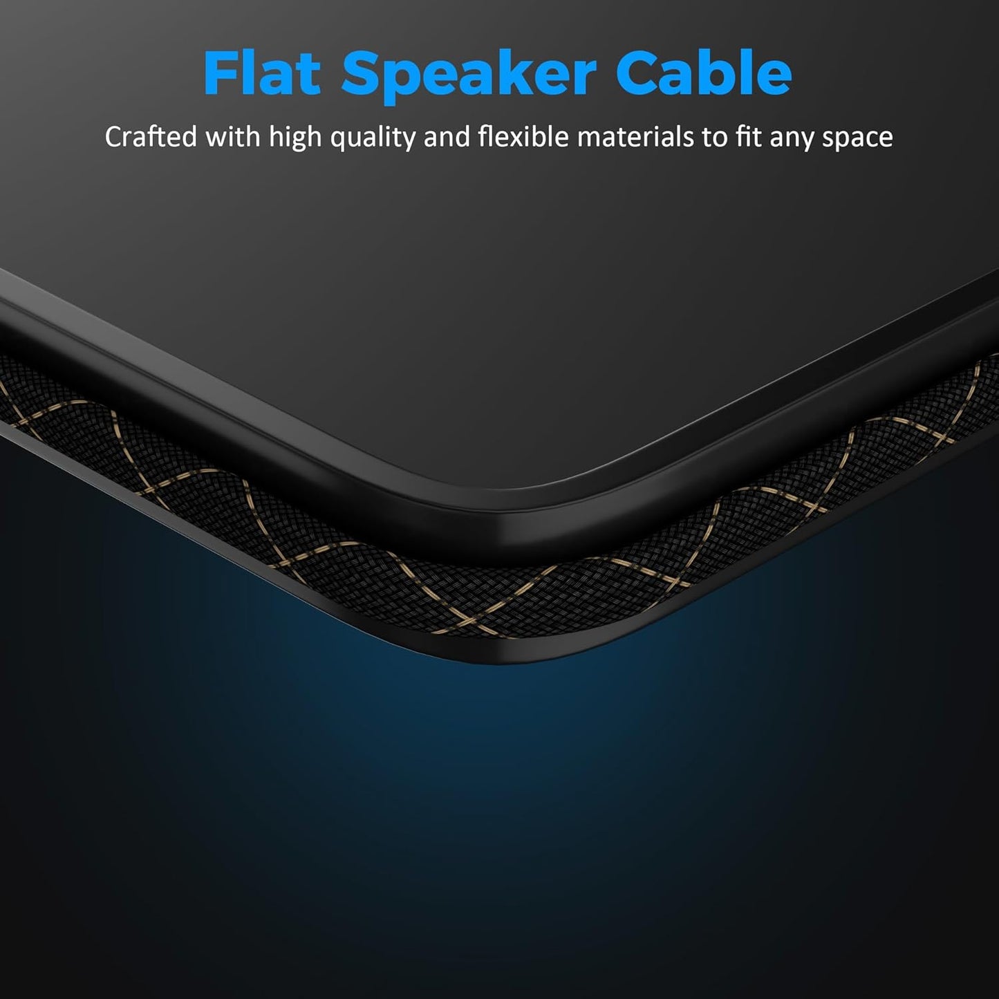 Mygatti 14/2 25 14AWG 2 Speaker Wire Feet, Gauge Speaker Cable, Direct Burial, Durable Nylon Braided, in Wall