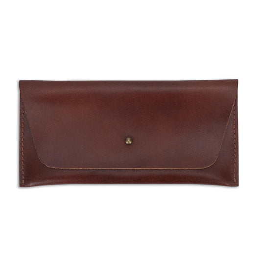 CestAntiQ Leather Currency Pouch (Wine) Large Flap Continental Wallet with Button Closure Utility Organizer Bag for Cash Coins Handmade Leather Money Pouch Currency Envelope Storage Bag for Men Women