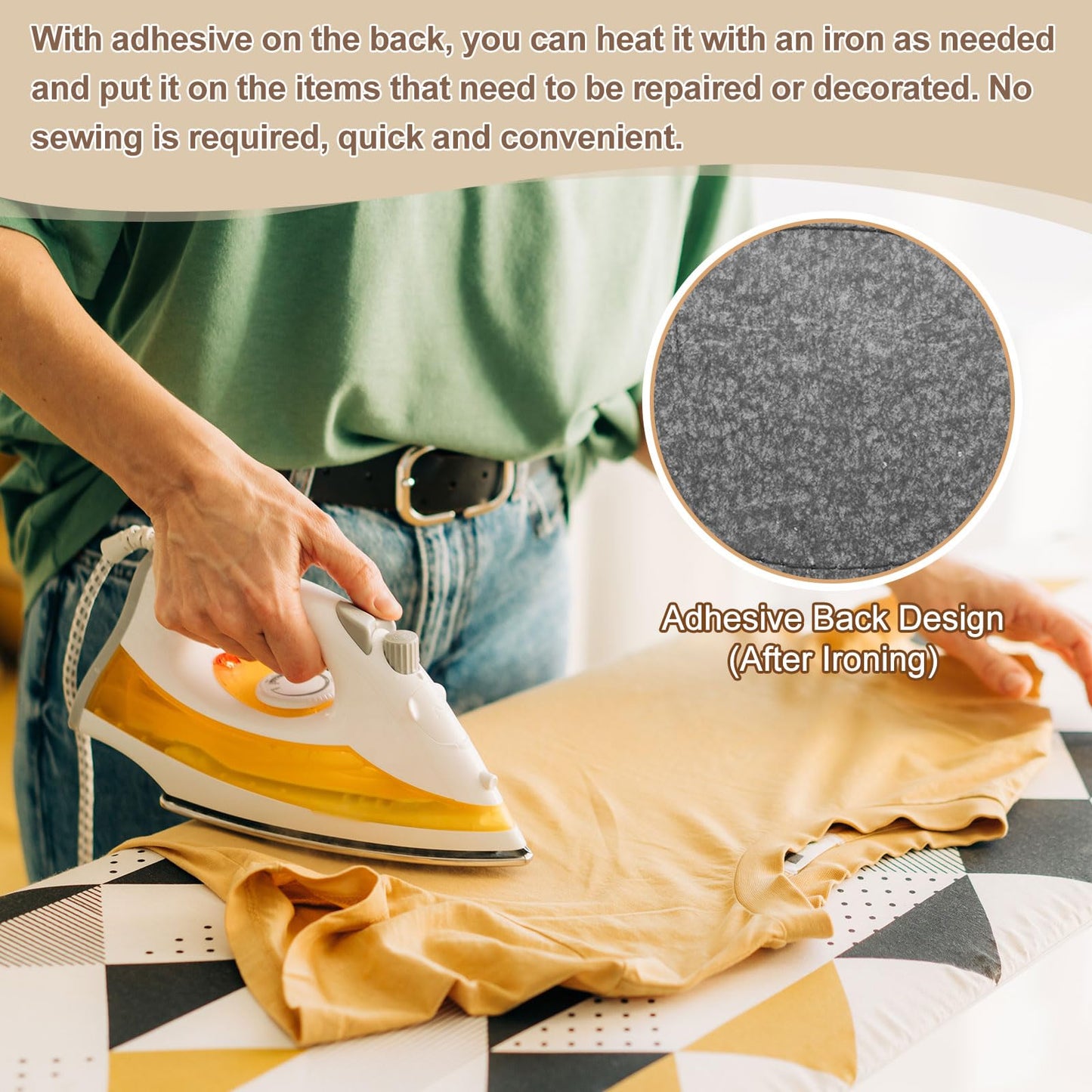 MECCANIXITY Blank Leatherette Patches, Faux Leather Hats Patches Sets with Adhesive Iron-on Heat Press Engraved for Hats DIY Fabric Repair Sew(Light Brown/Brown/Khaki, Pack of 60)