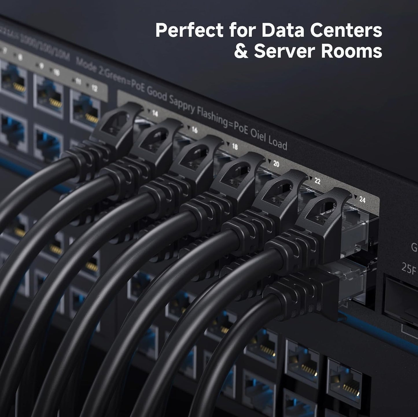 10Gbps 6 60ft, 6 Cat6 Cable Matters Snagless Cat Ethernet Cable - Cat Cable, Cord, Ethernet Cord, Black
