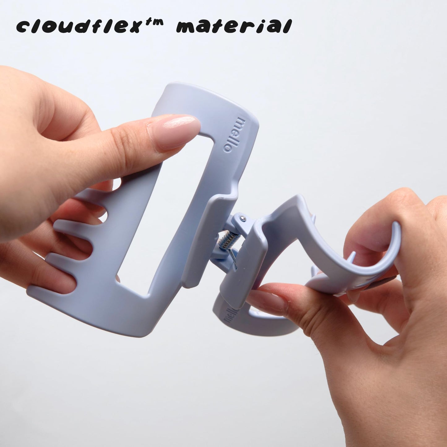 The Original Mello Hair Claw Clip Squishy Claw Clip Made in Korea Patent Pending 30021976 (Burgundy, Medium)