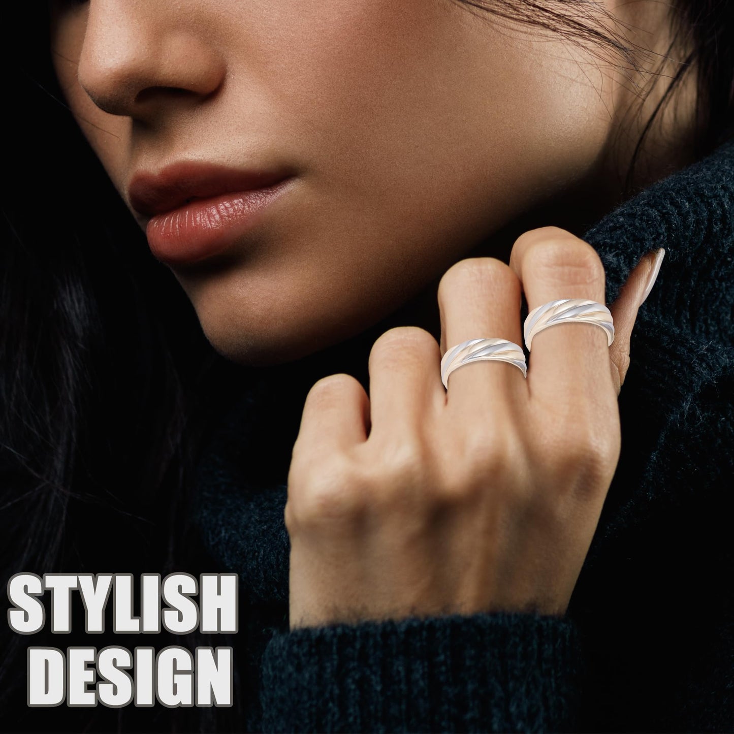 MagVIVACE Pure Copper Ring for Women, Magnetic Rings with 3500 Gauss Magnet