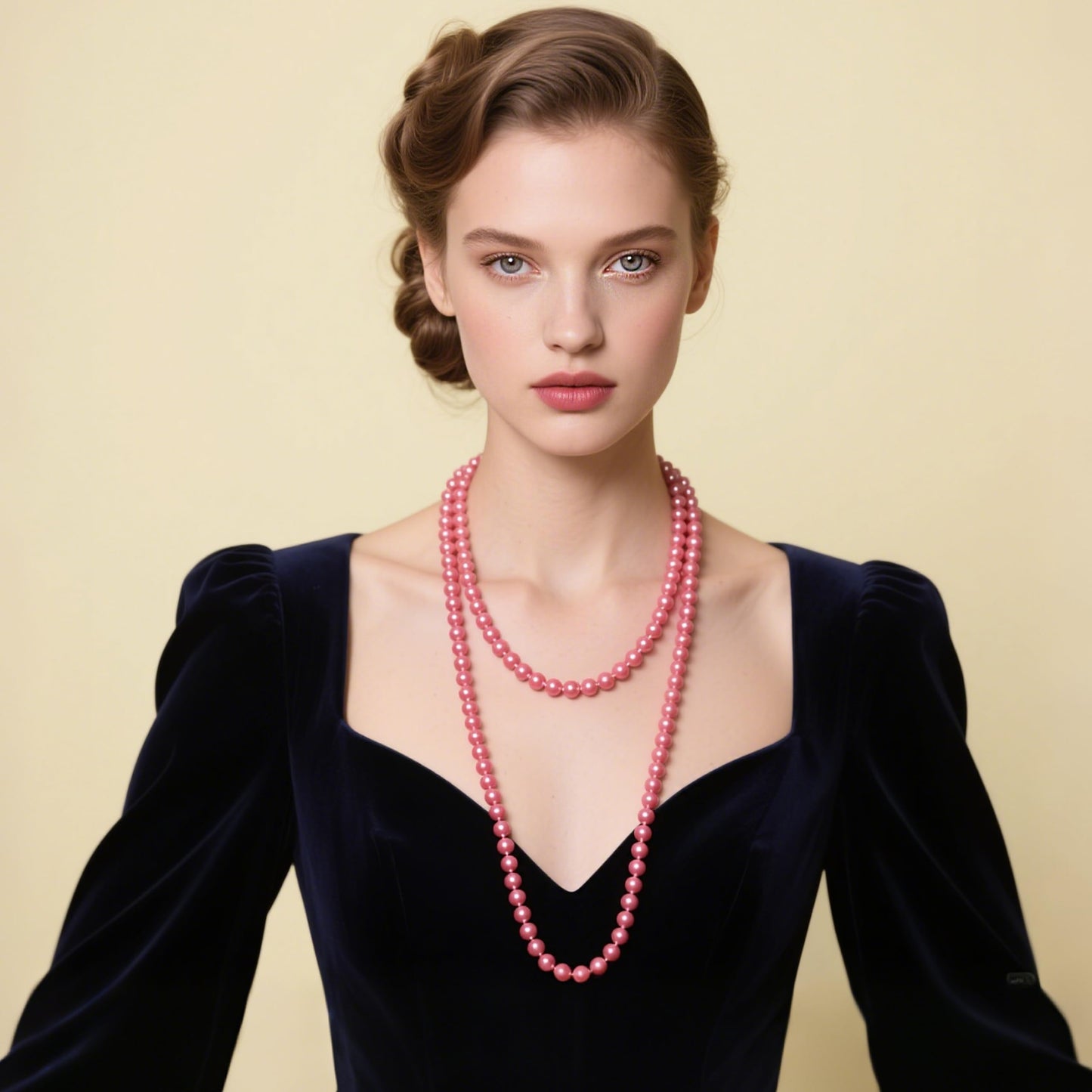 BABEYOND Long Pearl Necklace Faux Pearls Necklace Set Beaded Long Pearls Necklace 1920s Gatsby Costume Jewelry