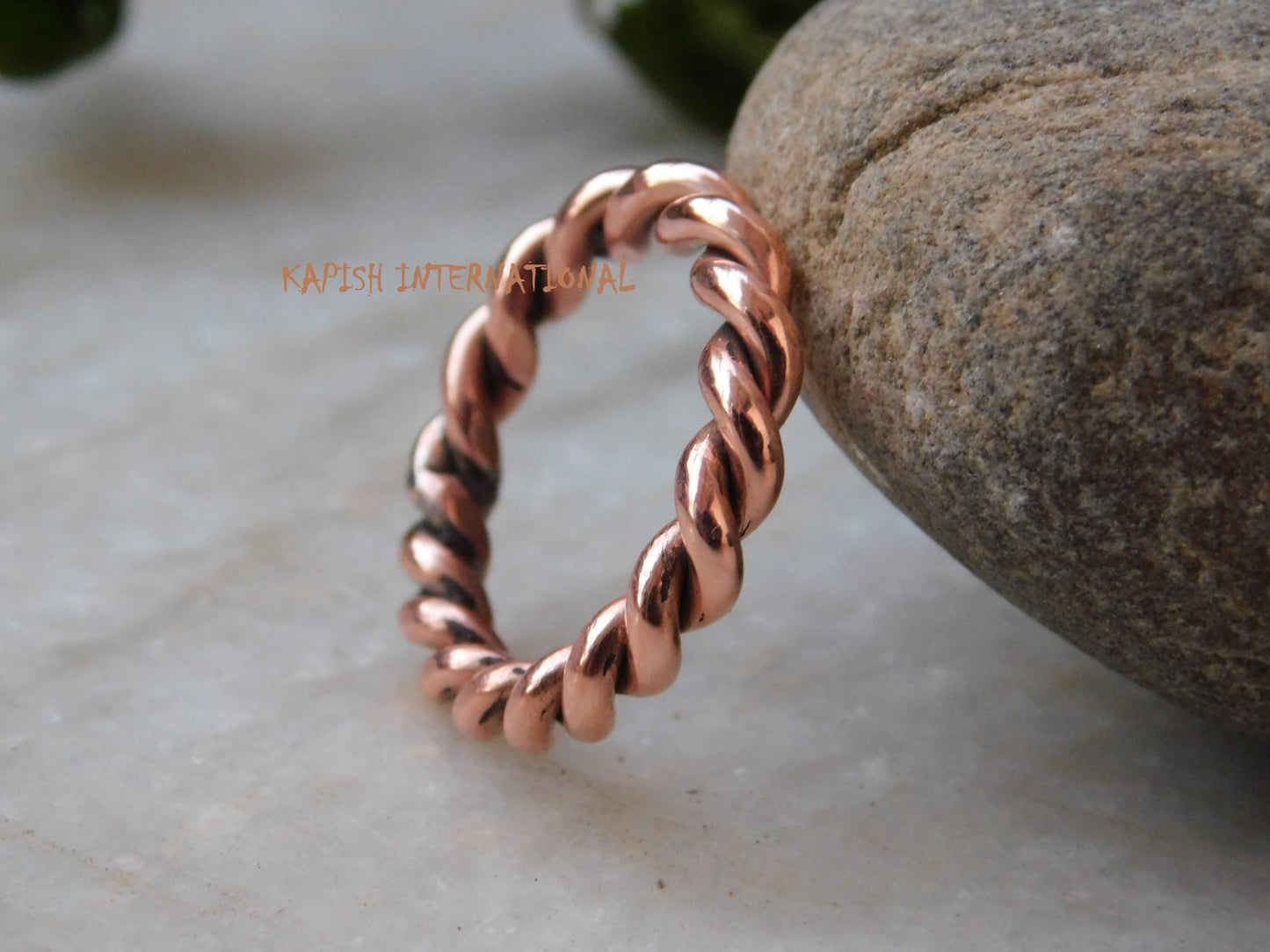 Generic Pure copper tensor rings twisted, Simple ring, Tensor Rings Twist Ring Jewelry, Solid Copper Twisted ring for Men and Women, Jewelry for Unisex, (5.5)