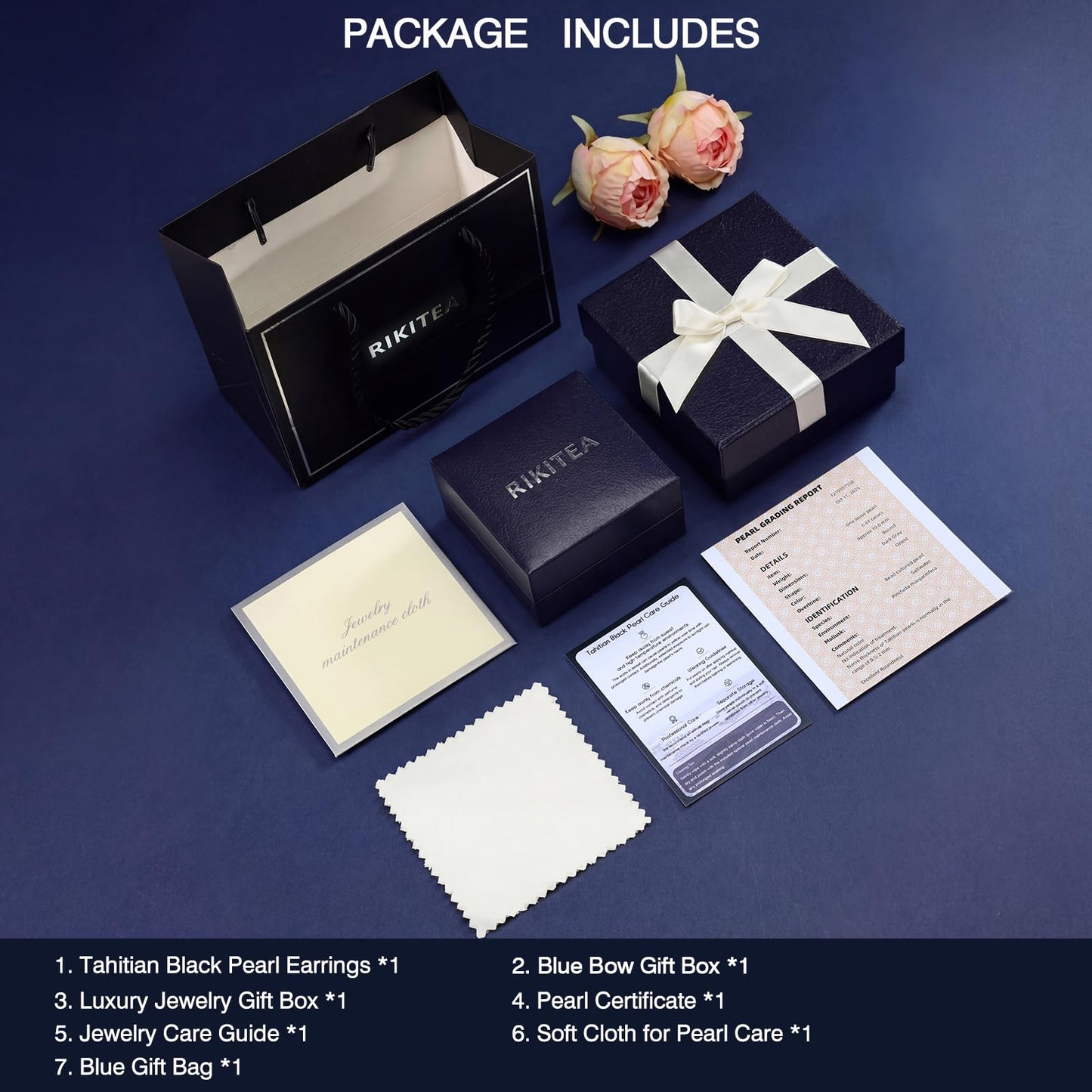 Genunie Tahitian Black Pearl Earrings - Christmas Gifts for Wife Women Anniversary Wedding, Mom Birthday Gift, AAAA 10-11mm Ocean-Grown Pearls with S925 Sterling Silver Unique Moissanite Jewelry