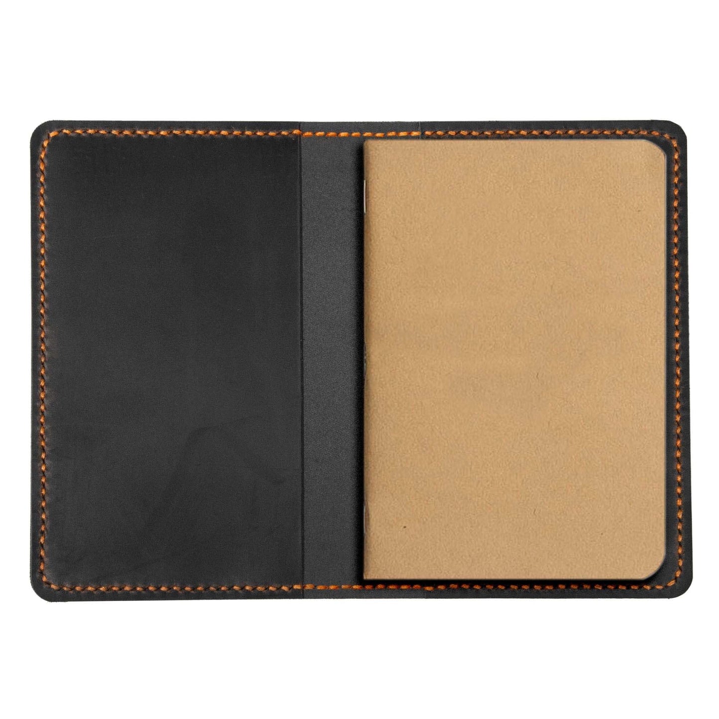 Turbosnail Leather Journal Cover for Moleskine Cahier Notebook Pocket size 3.5" x 5.5" Refillable Pocket Cover (Brown)