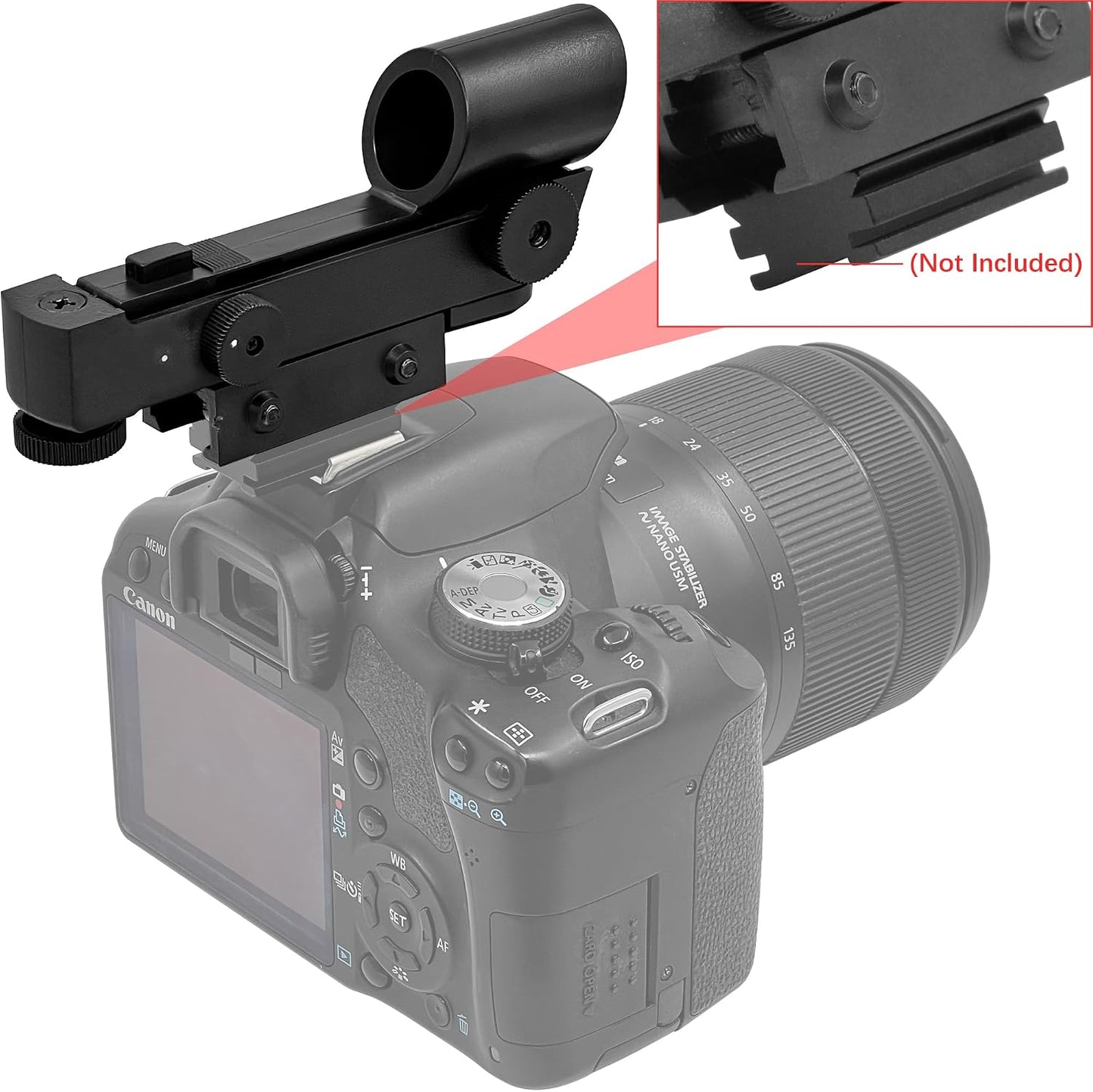 Tydeux Red Dot Finderscope - Star Pointer Viewfinder Astronomical Telescope Accessories with Slide-in Bracket