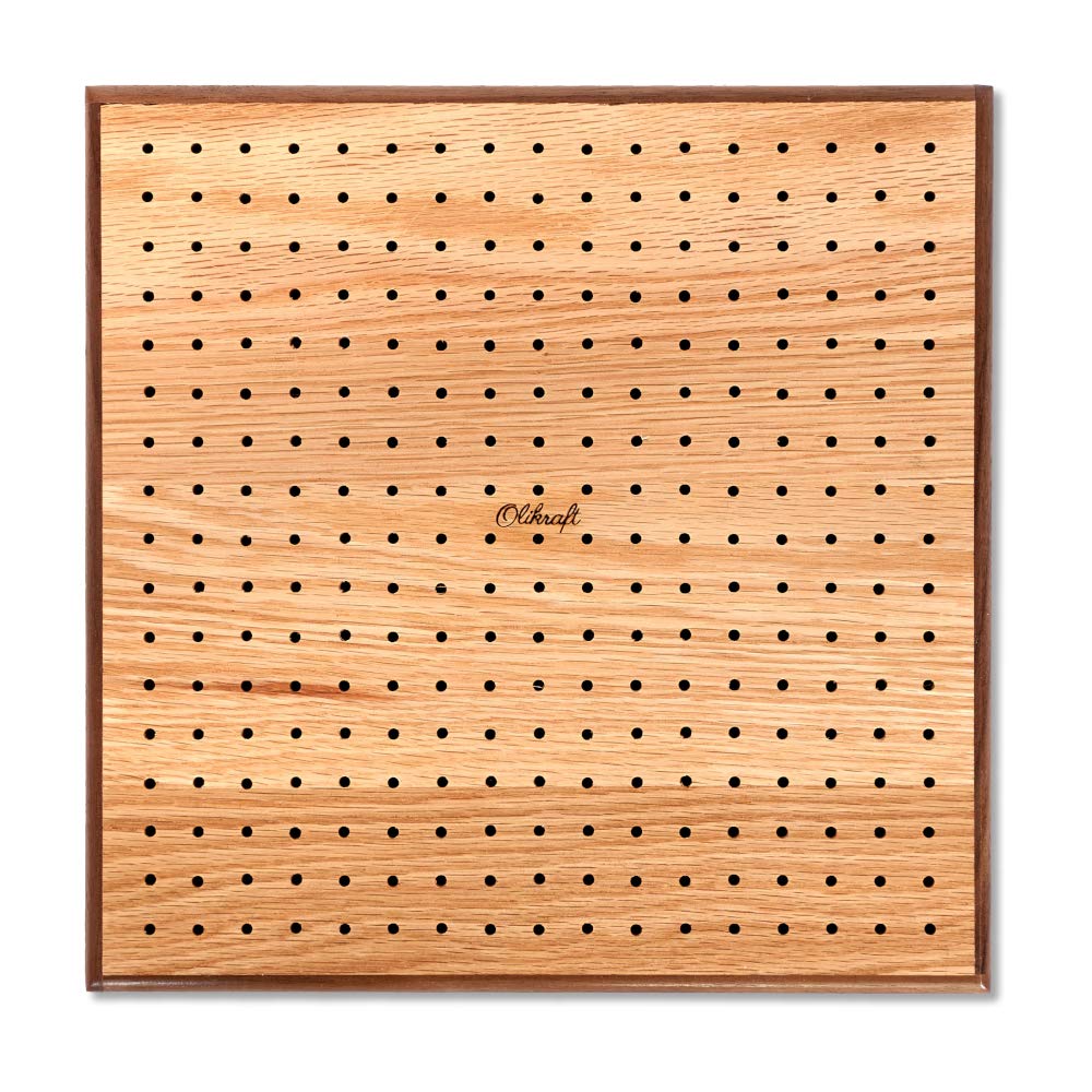 Olikraft Crochet Blocking Board with Pegs (8 Inches) and 1200 PCS Bulb Gourd Safety Pin Stitch Markers - Perfect for Blocking Crochet Projects and Organized Stitch Marking