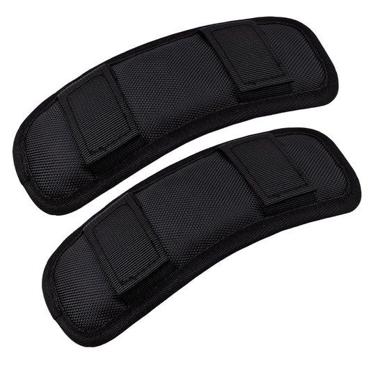 SOGOYFLA Soft Shoulder Strap Pad, Breathable & Removable Backpack Strap Pads for Bag Strap（2PCS-Black）