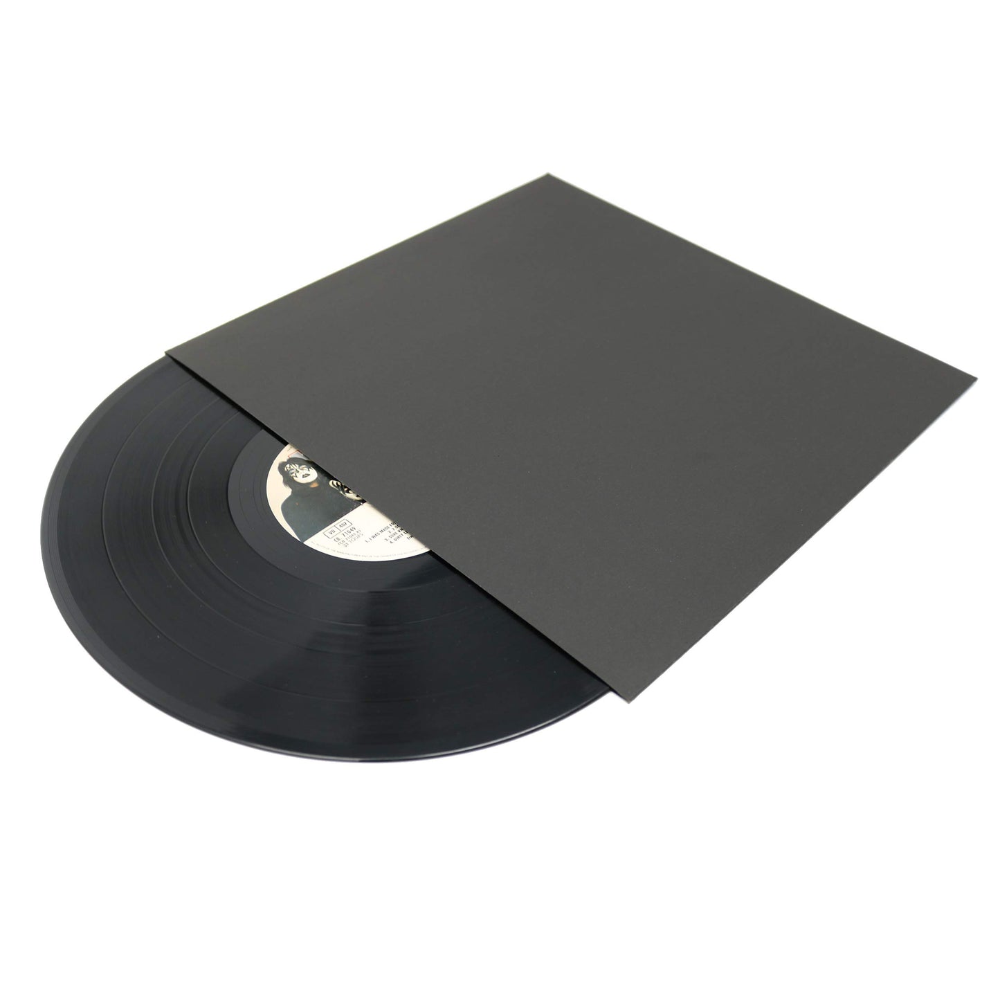 BIG FUDGE Pro Blank Album Jackets - 12 Inch x Black - 20 Vinyl Record Covers (400gsm) - Album Cover for Records with Inner Sleeves and Outer Sleeves