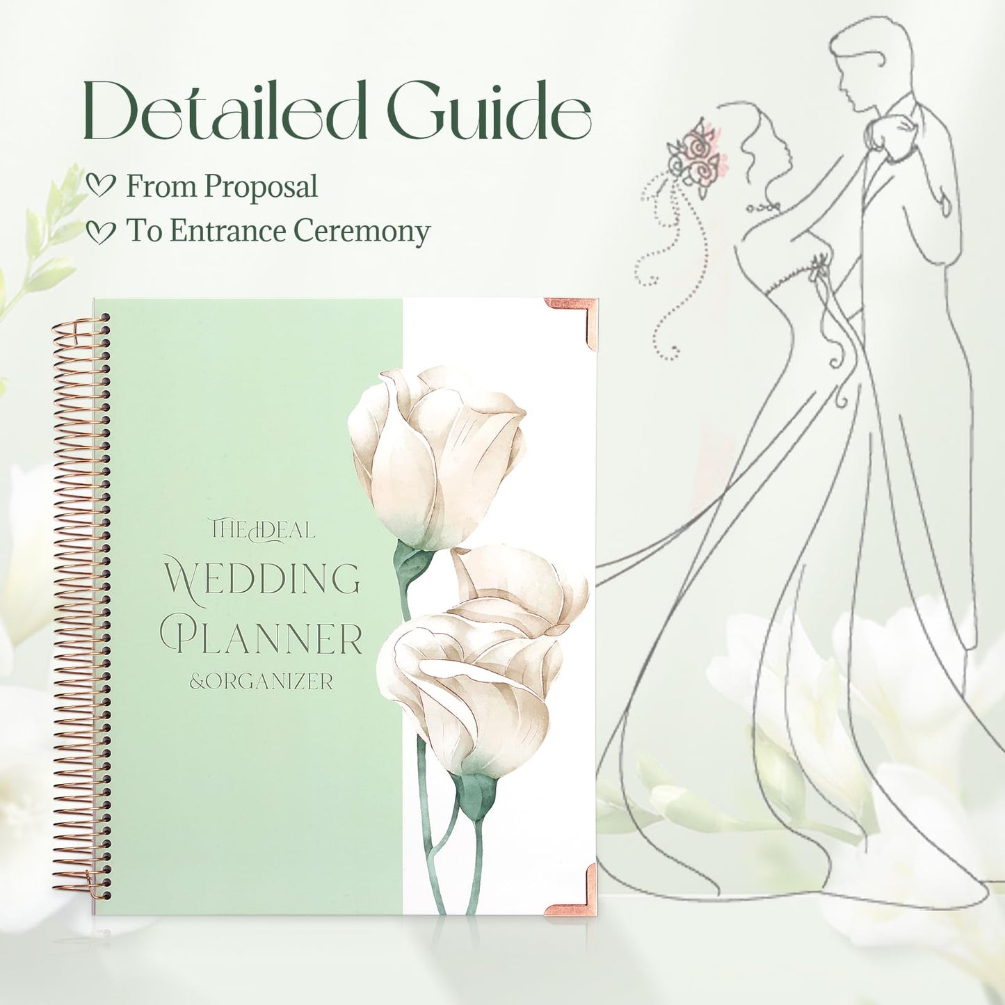 Thboxes Wedding Planner Book & Organizer 88 Sheets, Makes Your Wedding Planning Easy for Brides & Grooms Woman Man Couples Wedding Pannners Notepad Unique Engagement Gift