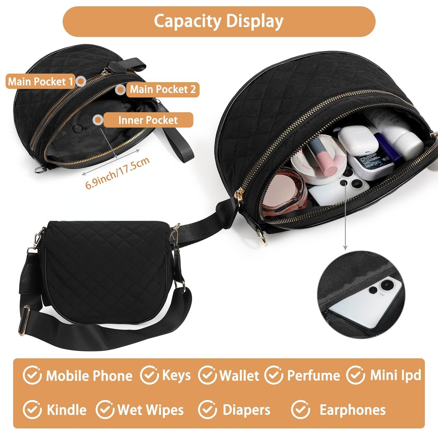 Woven Crossbody Bag for Women,Woven Leather Belt Bag, Woven Bum Bag Fanny Pack Purse for Daily Casual/Travel/Festival
