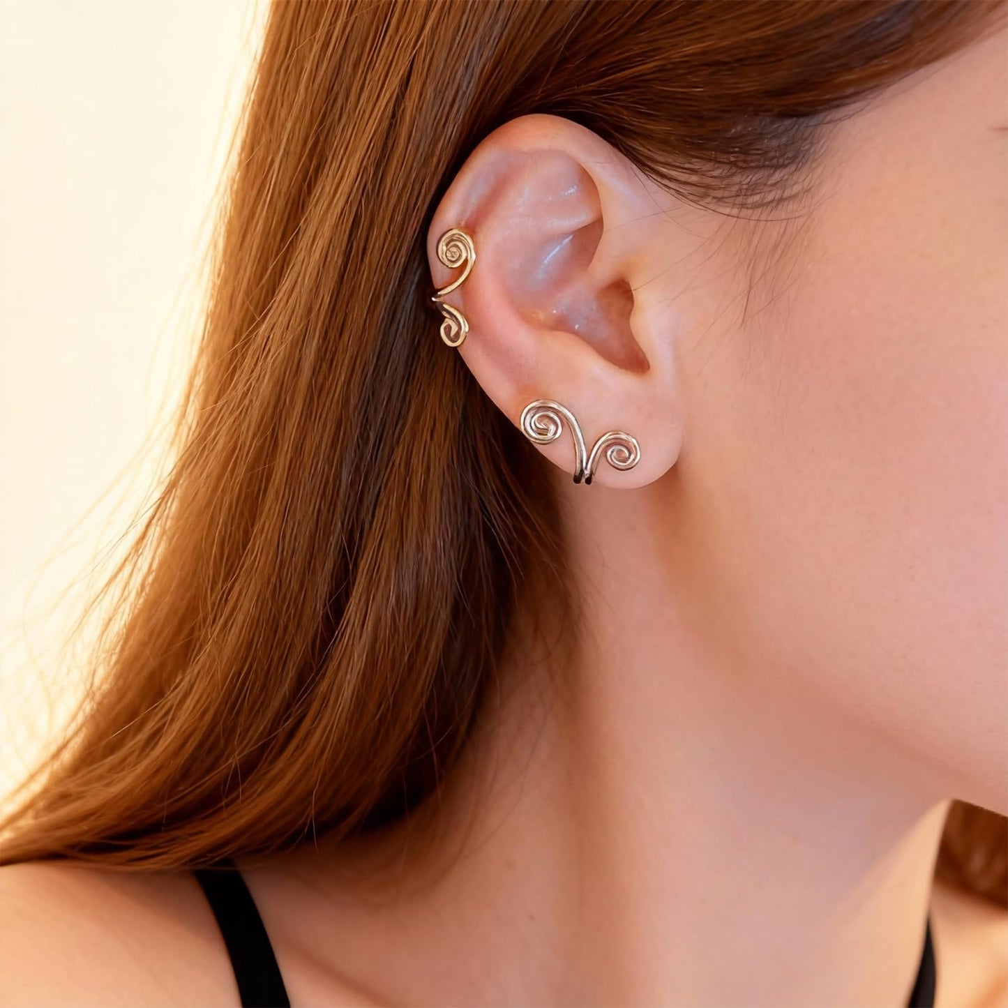 Lymphatic Earrings for Women Silver Zircon Hoop Huggie Earrings Dainty Fashion Jewelry Gifts