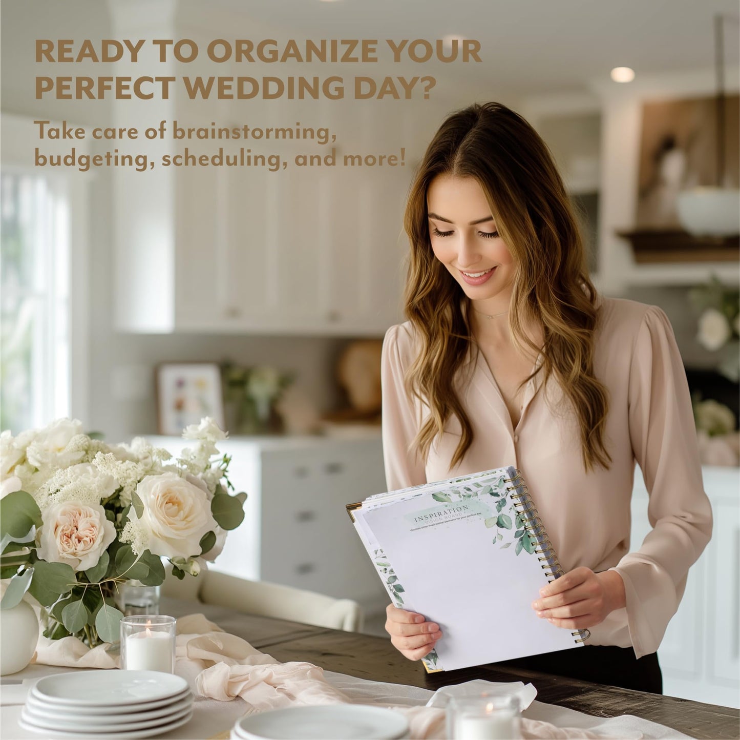 Your Perfect Day Wedding Planner Book and Organizer - Wedding Planner Book - Bridal Planning Binder with Countdown Calendar - Bride Gifts