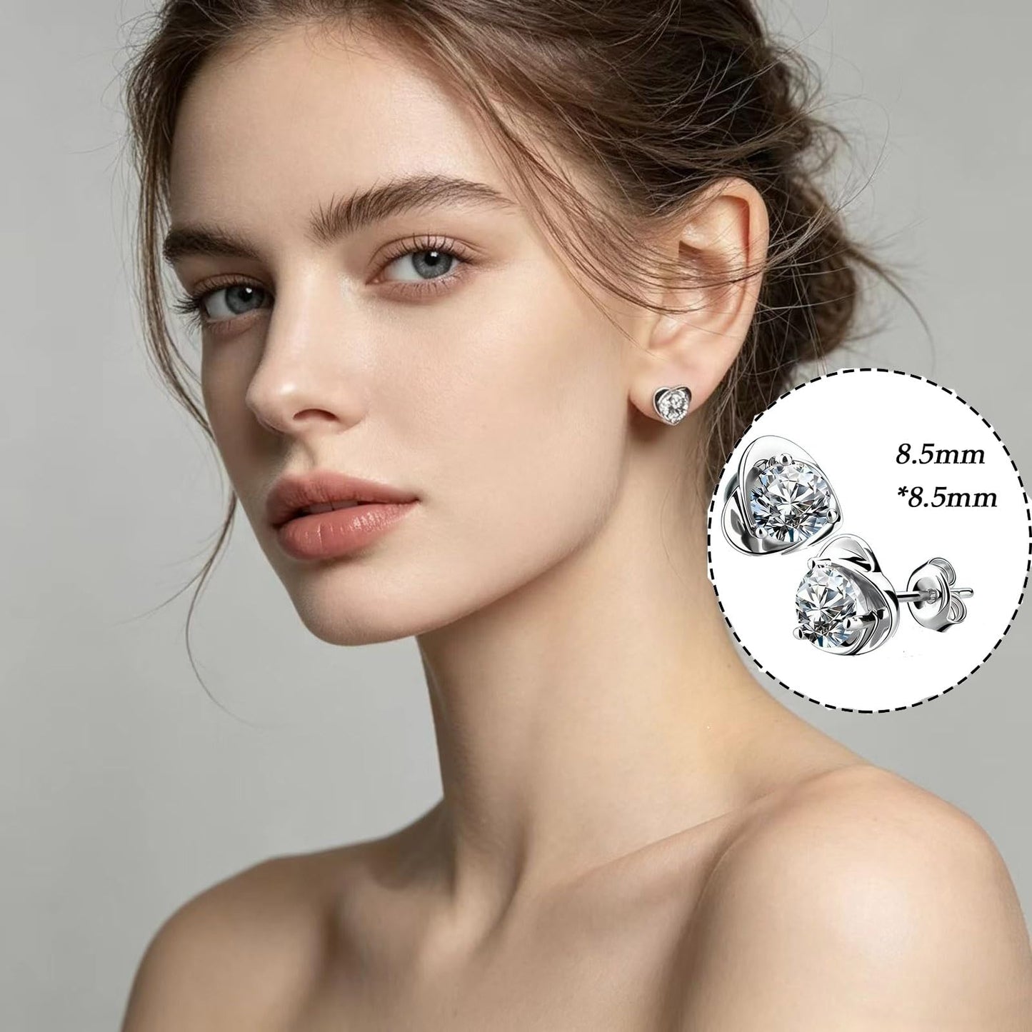 2 Pairs Halolux Lymphvity Germanium Earrings , Halolux Lymphvity Drainage Cubic Zirconia Earrings Lymphati Activity Hoop Earrings for Women Lymphvity Therapy Earring Jewelry (Light purple+Light purple)
