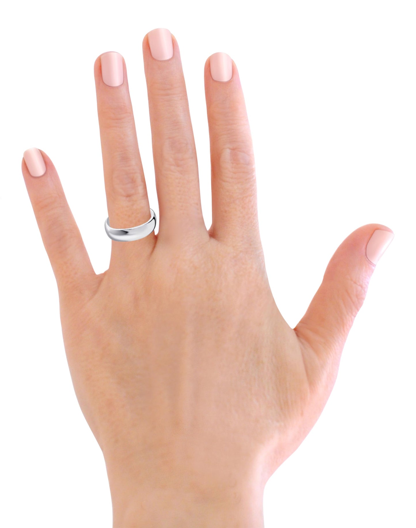 Savlano 925 Sterling Silver 5MM Half - Round Wedding Band Ring for Women and Men Comes in 5-14 Sizes with Gift Box - Made in Italy (8)