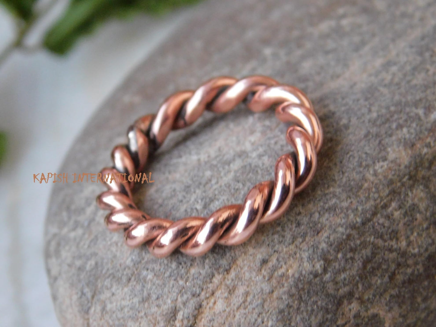 Generic Pure copper tensor rings twisted, Simple ring, Tensor Rings Twist Ring Jewelry, Solid Copper Twisted ring for Men and Women, Jewelry for Unisex, (7)