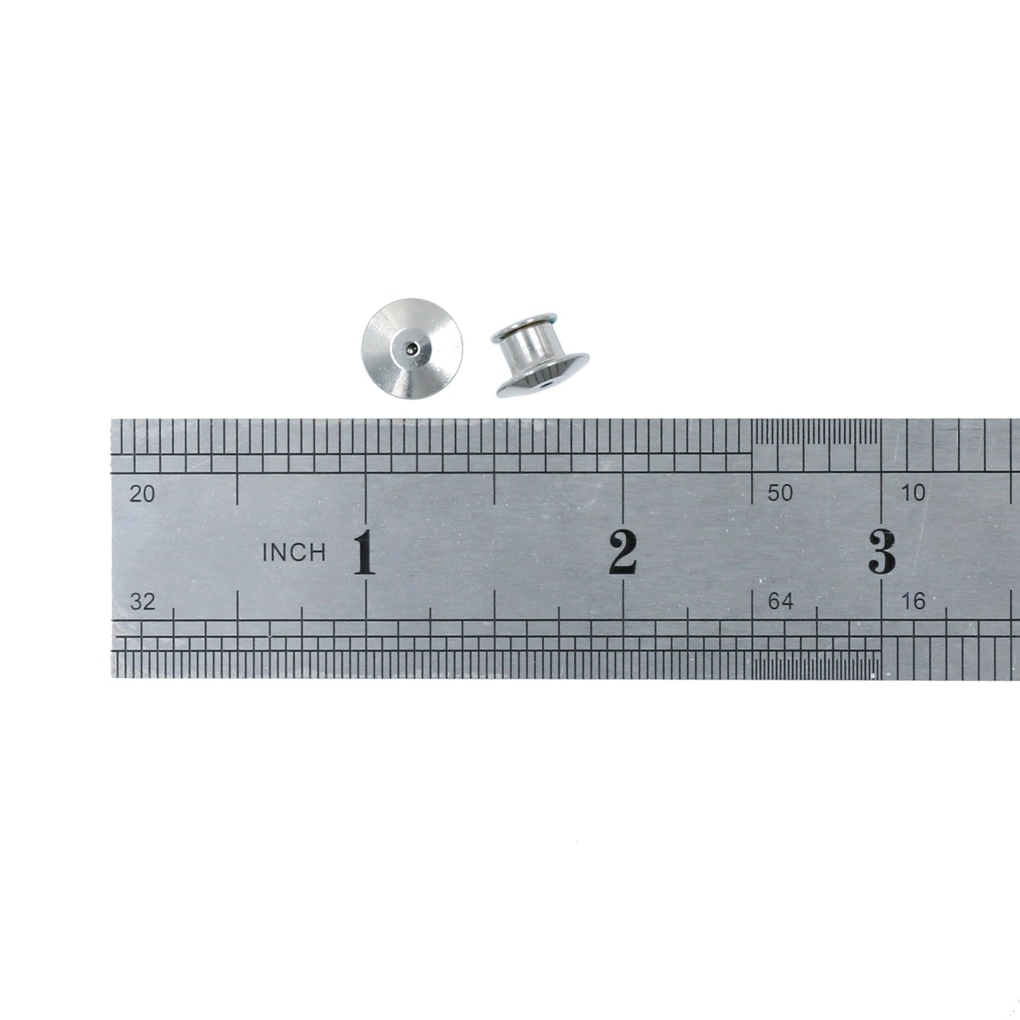 SUBANG 100 Pieces Metal Pin Backs Locking Pin Keepers Locking Clasp with Storage Case