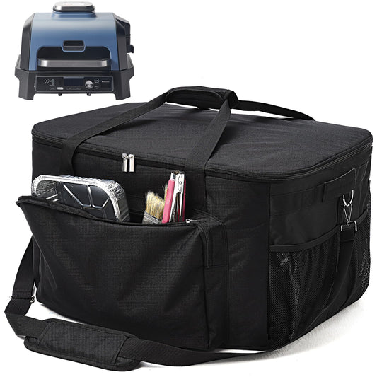 Carry Bag for Ninja Woodfire Pro XL Outdoor Grill, Accessories for Ninja Wood Fire Smoker Grill OG900/800 Series, Padded Carrying Case with Muti-Pockets and Shoulder Straps, Water-Resistant (Bag Only)