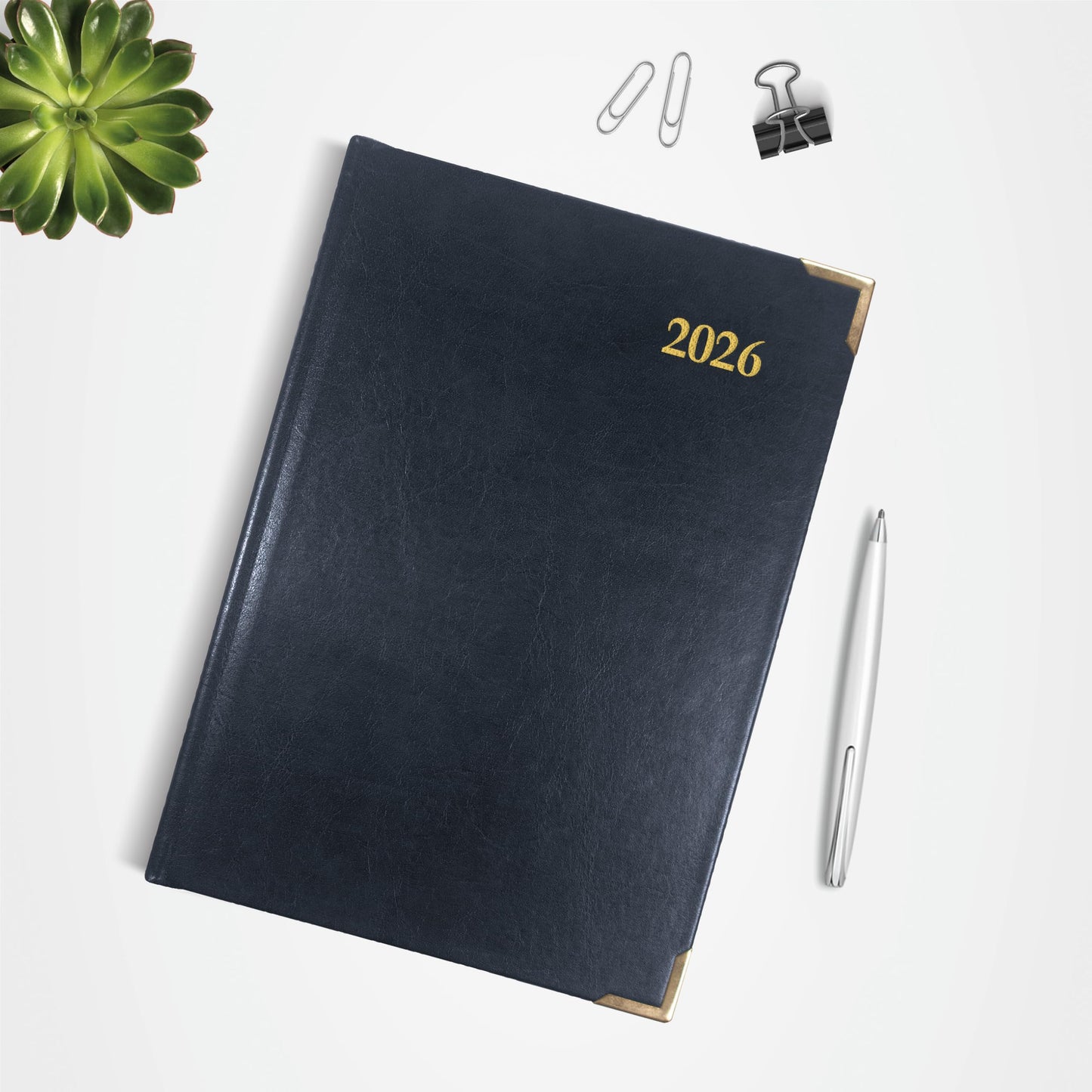 Brownline® 2026 Executive Weekly Planner, Appointment Book, 12 Months, January to December, Sewn Binding, 8.187" x 5.625", Assorted Colors, Trilingual (CBE507.ASX-26)