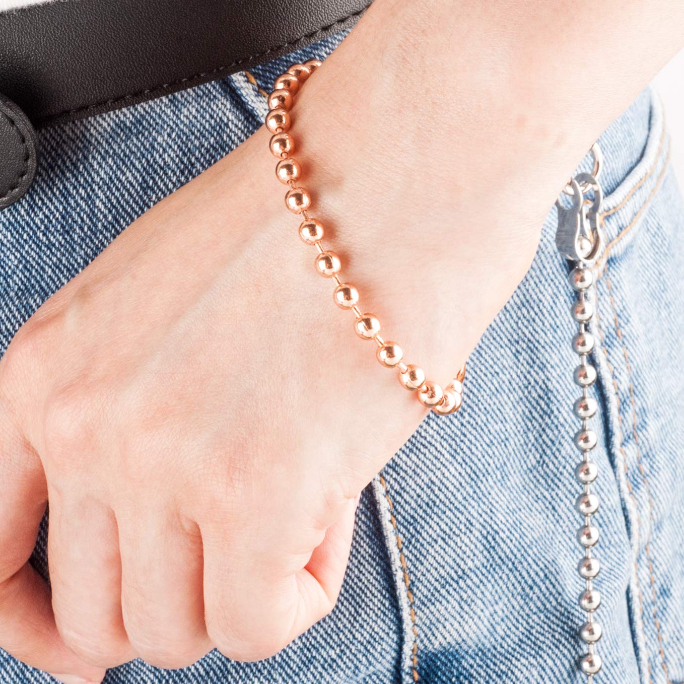 SBC Pure Copper Bracelet for Men or Women – 7.5 Inch Length – Single Strand Wellness Jewelry for Joint Comfort