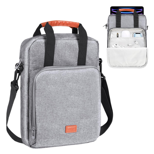 DTTO 13-12.9 Inch Sleeve Bag with Shoulder Strap, Double Handle Carrying Case Fits MacBook Neo, iPad Air 13-inch/iPad Pro 13-inch, iPad Pro 12.9-inch M2&M1 (2022-2018), Gray