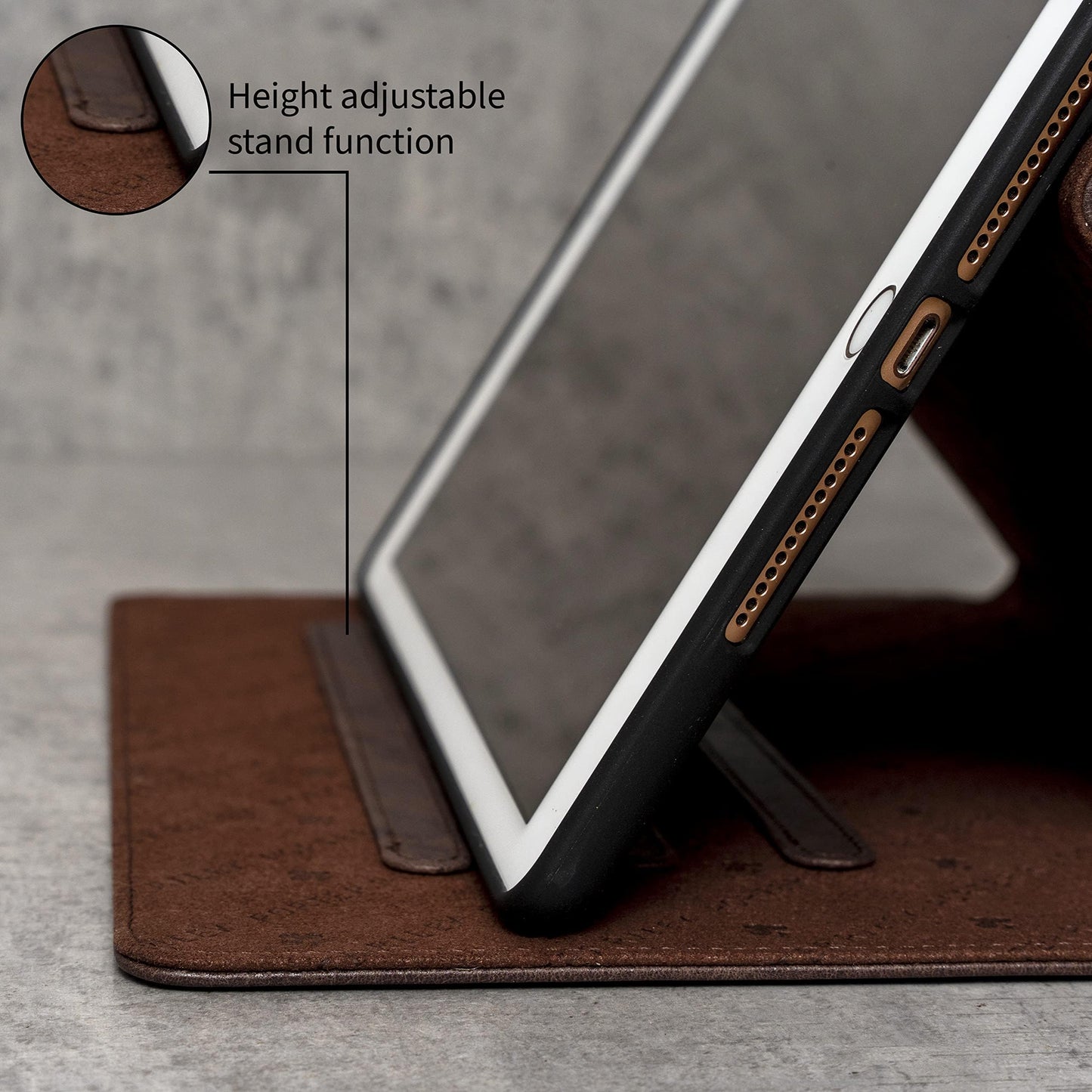 Porter Riley - Leather Case Compatible with iPad Air 11" M4 (2026), M3 (2025) & M2 (2024). Premium Genuine Leather Stand/Cover/Flip Case (Chocolate Brown)