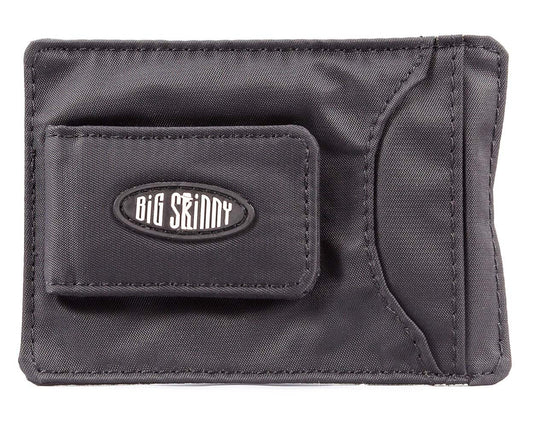 Big Skinny Men's Magnetic Money Clip Slim Wallet, Holds Up to 12 Cards, Black