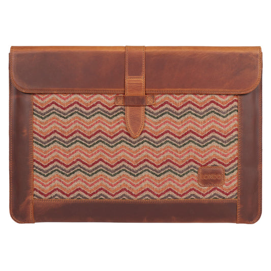 Londo Leather Sleeve Compatible with MacBook Pro 14 & Air 13-13.3 Inch (M5, M4, M3, M2, M1, Pro, Max) & iPad Pro 12.9, Premium Top Grain Leather Laptop Bag, 2020 to 2026 Models