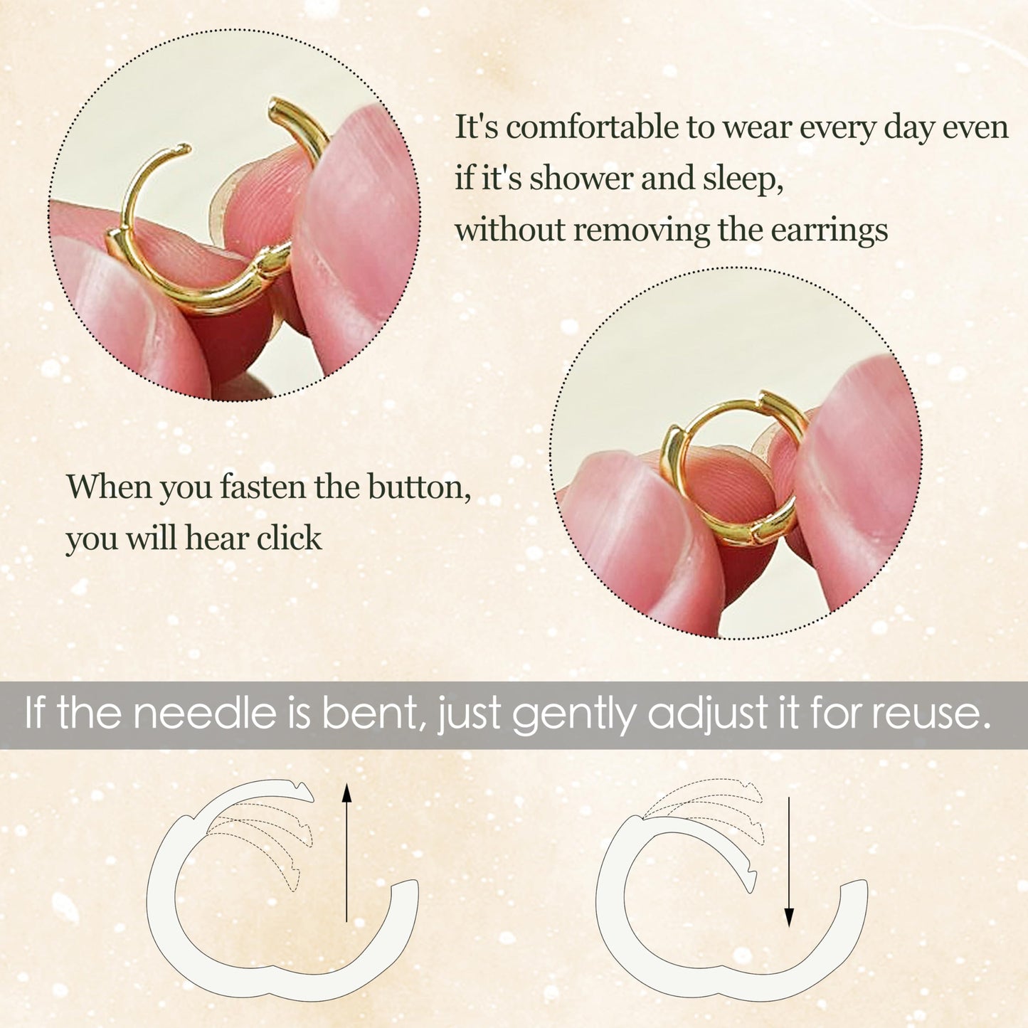 Gold Earrings Set for Women Men Trendy Simple Thin Small Cute Huggie Hoop Earring Stacks Hypollagenic Cartilage Earrings for Multiple Piercing Lightweight Mini Dainty Clip On Jewelry Gifts