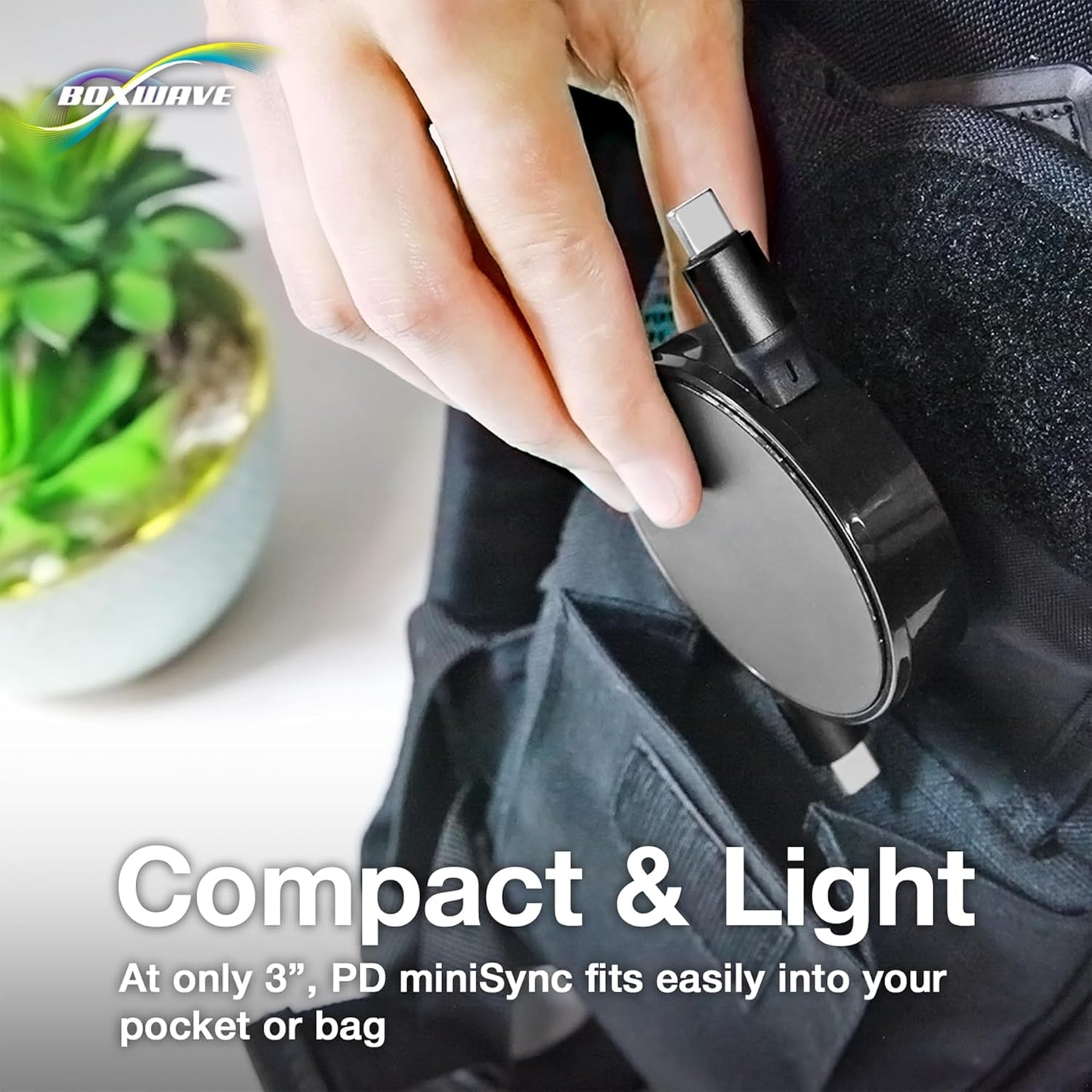 BoxWave TIMMKOO Q5 MP3 (240W), 240W Cable Compatible with WiFi Player - PD miniSync Retractable PD Portable USB Type-C
