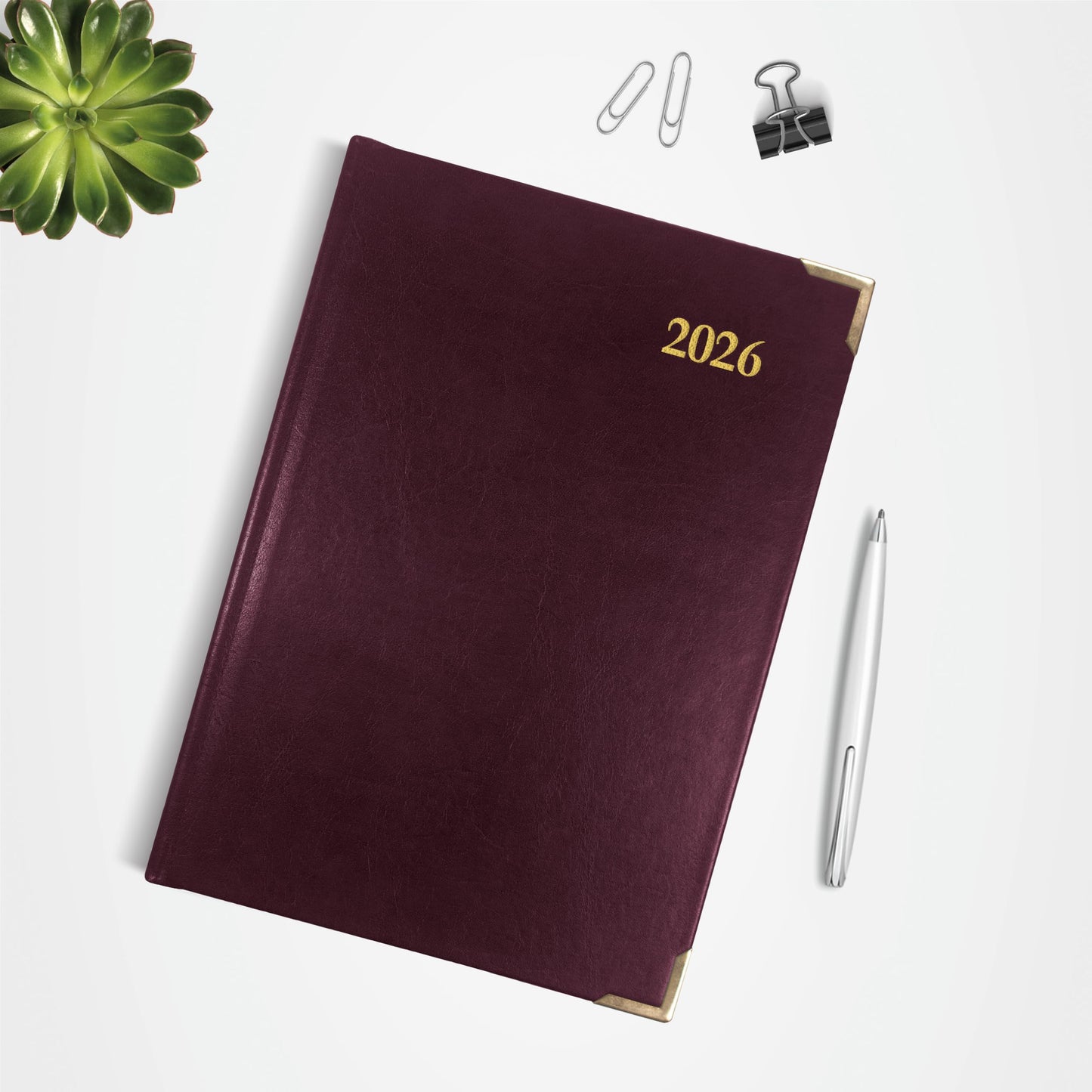 Brownline® 2026 Executive Weekly Planner, Appointment Book, 12 Months, January to December, Sewn Binding, 8.187" x 5.625", Assorted Colors, Trilingual (CBE507.ASX-26)