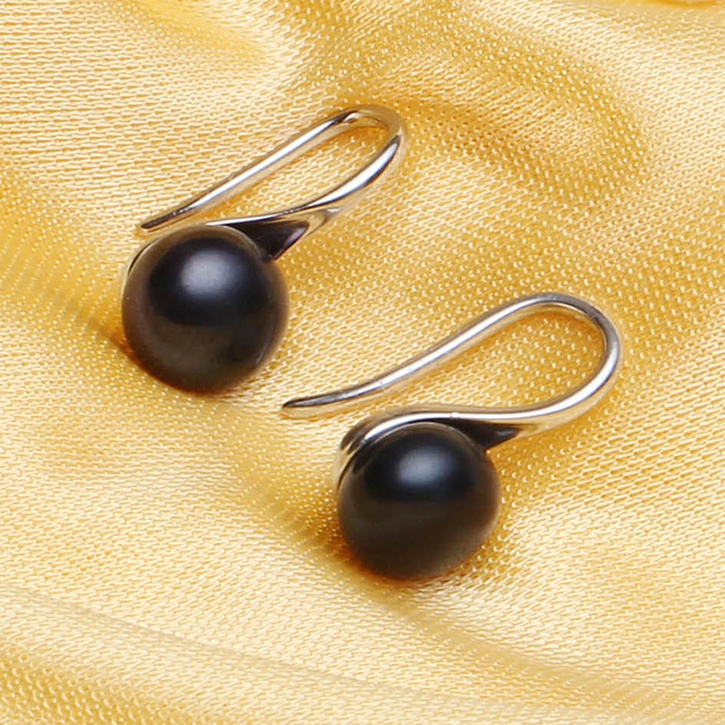 HENGSHENG Pearl Jewelry Set For Women 926 Sterling Silver Necklace Pearl Pendant & Pearl Earrings Freshwater Pearl Drop Jewelry Set for Wedding Prom Gift
