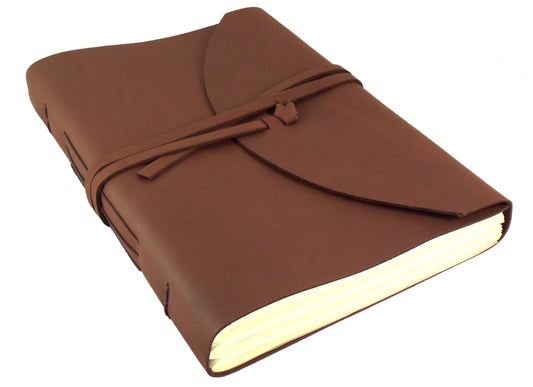 Large Genuine Leather Legacy Photo Album with Gift Box - 9"x 12" - Scrapbook Style Pages - Holds 200 4x6" or 5x7" Photos