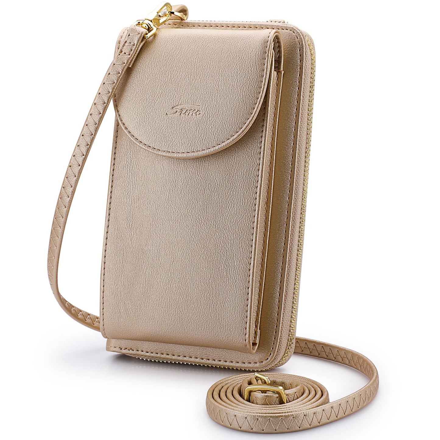S-ZONE Small Crossbody Bags for Women Cell Phone Purse RFID Blocking Wallet Purses with Credit Card Slots