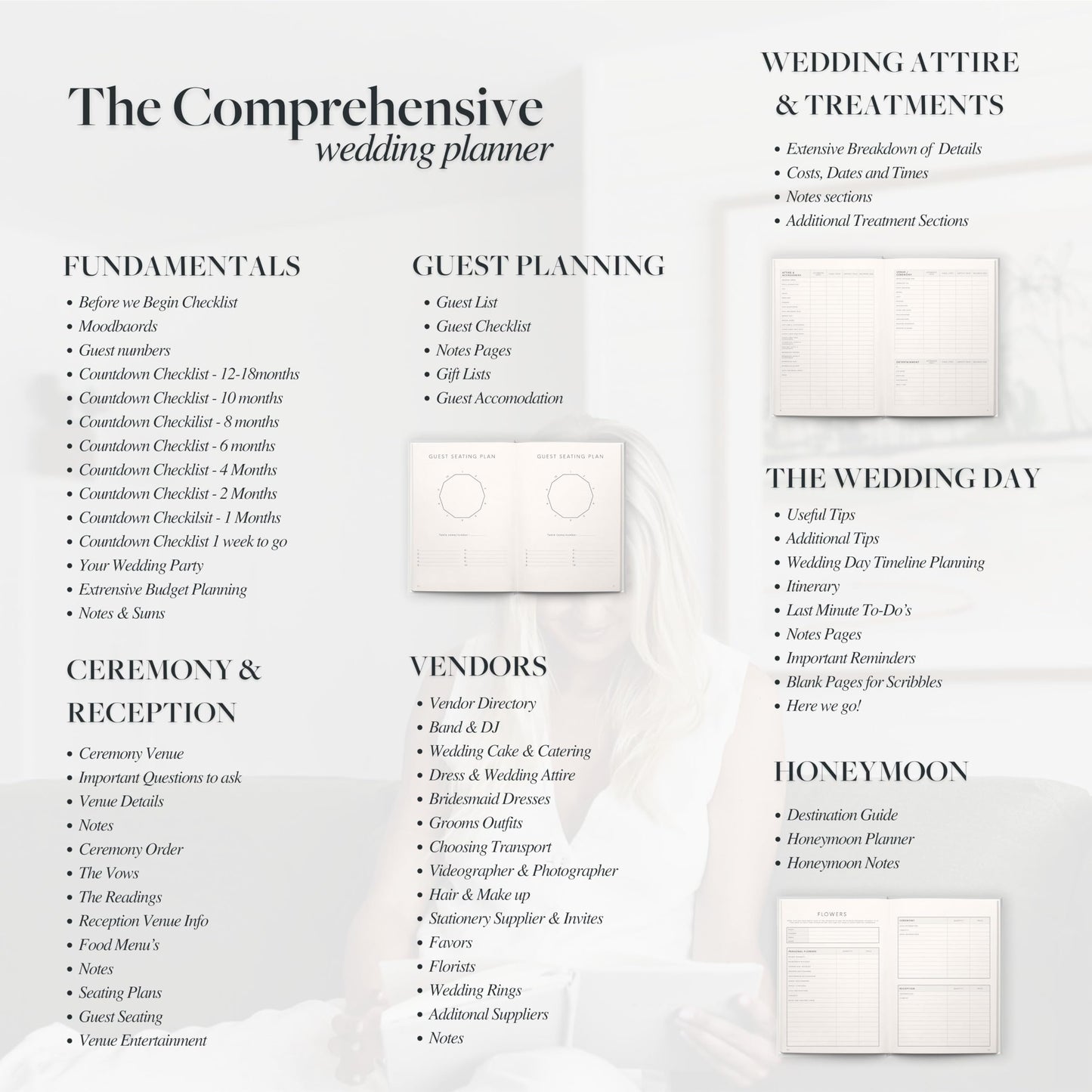 Award Winning Scribble & Dot® Wedding Planner Book and Organizer for the Bride | Tissue Wrapped in a Gift Box | Cushioned Cover | Engagement Gift | This Elegantly Designed USA Planner Allows you to Plan Every Detail (Soft Grey)