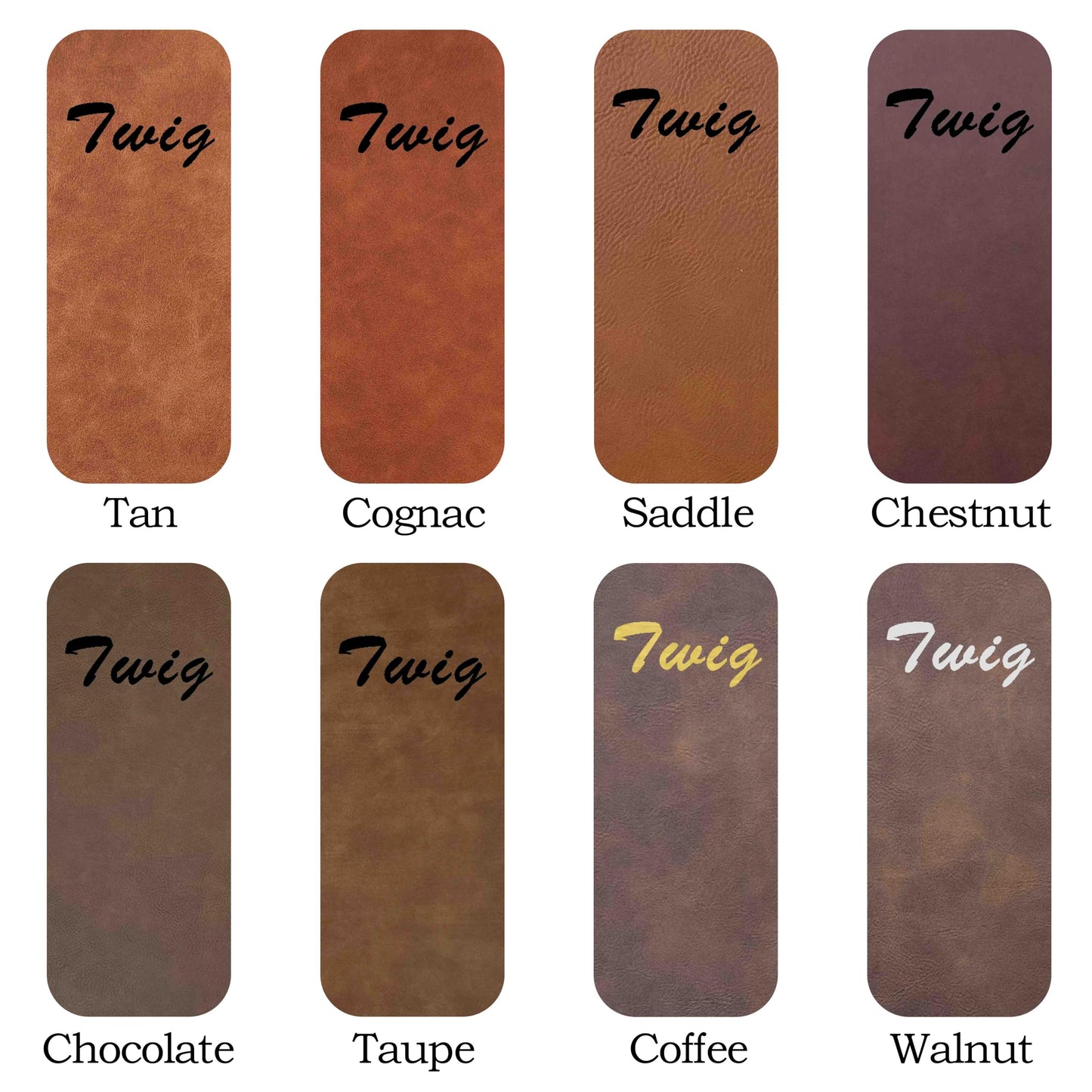 Tan/Black Laserable Leatherette Sheet Laser Engraving Blanks Thick Light Brown Faux Leather Hat Patches Heat Press Iron-on with Heat-Activated Adhesive Backing for Crafts Material Supplies,1.8mm,5-Pcs