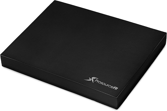 ProsourceFit Exercise Balance Pad – Non-Slip Cushioned Foam Mat & Knee Pad for Fitness and Stability Training, Yoga, Physical Therapy