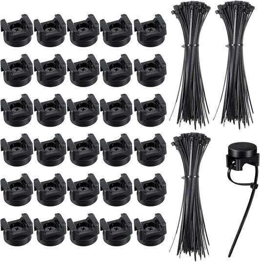Molain 30Pcs 200Pcs Magnetic Zip Tie Mounts, Magnetic Clips with Magnetics Cable Ties, Heavy Duty Magnetics Wire Holder