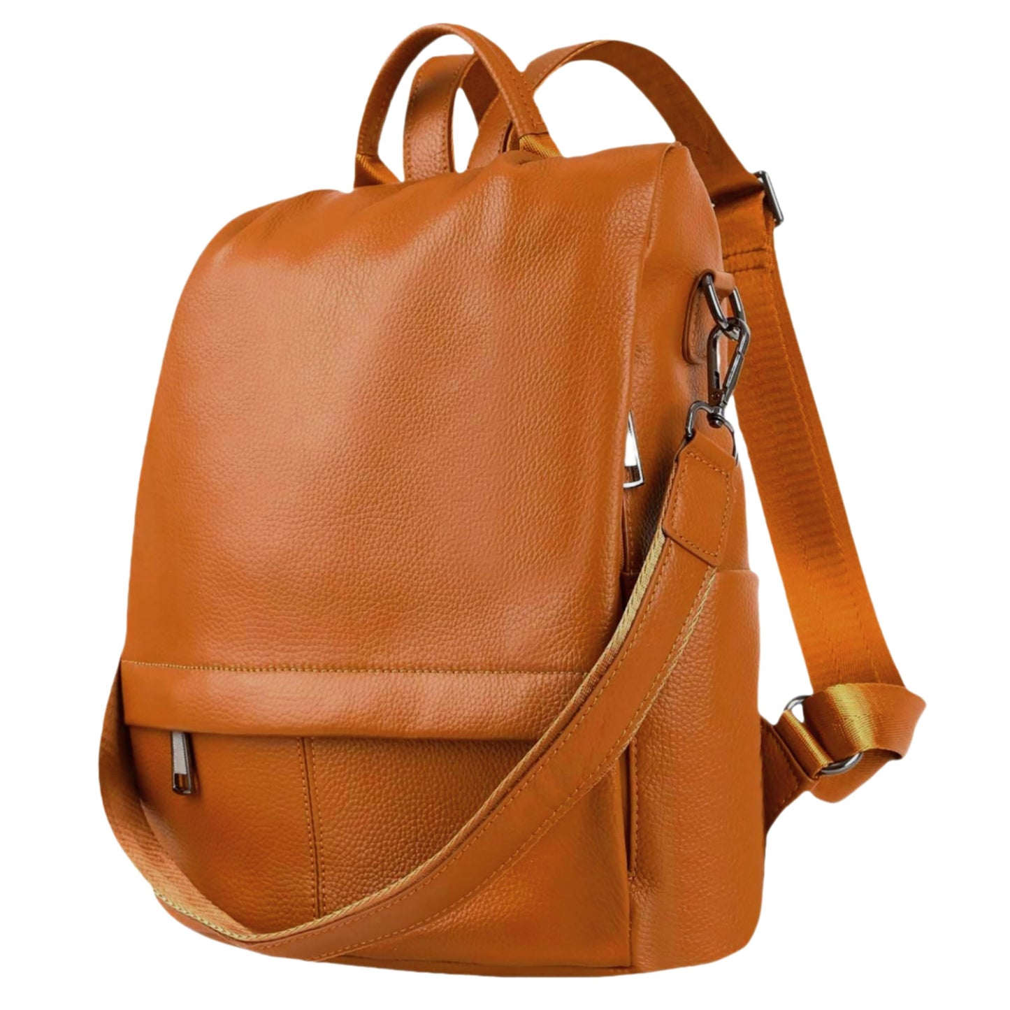 Wesccimo Genuine Leather Antitheft Backpack Purse For Women
