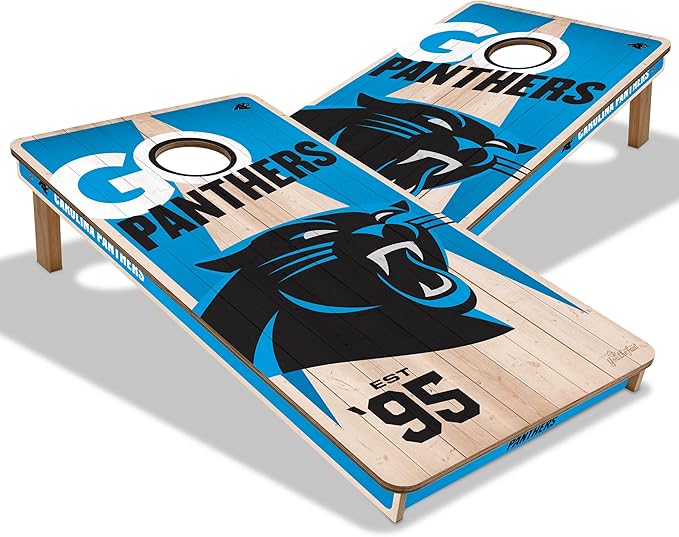 YouTheFan NFL 2’ x 4’ Professional Wood Cornhole Game